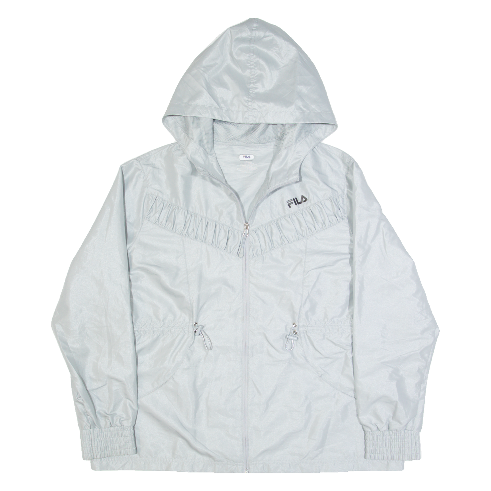 FILA SPORT Womens Rain Jacket Silver Hooded XL Refurbished - N/A refurbished available on Cerqular
