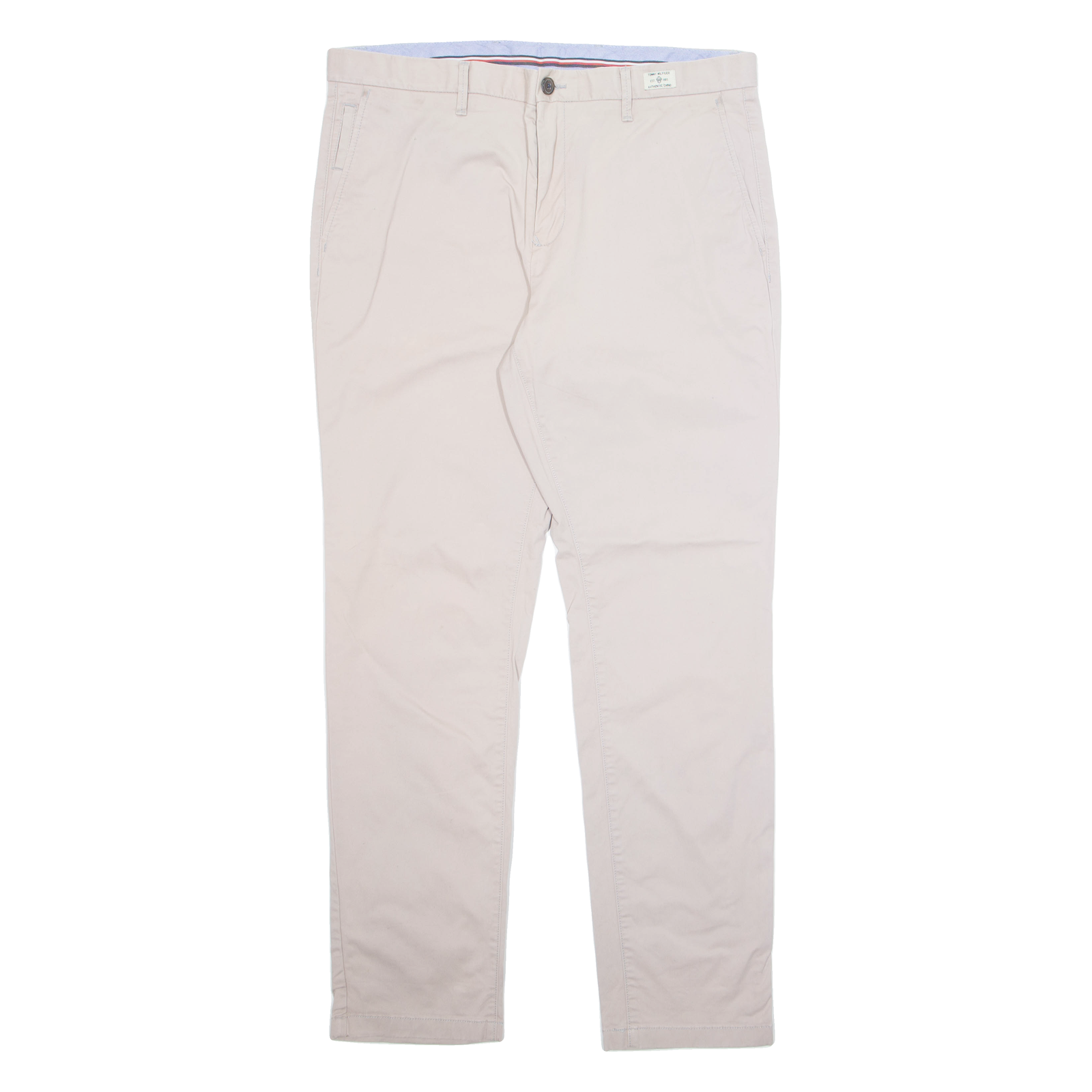 TOMMY HILFIGER Chino Mens Trousers Pink Regular Straight W36 L32 Refurbished - N/A refurbished available on Cerqular