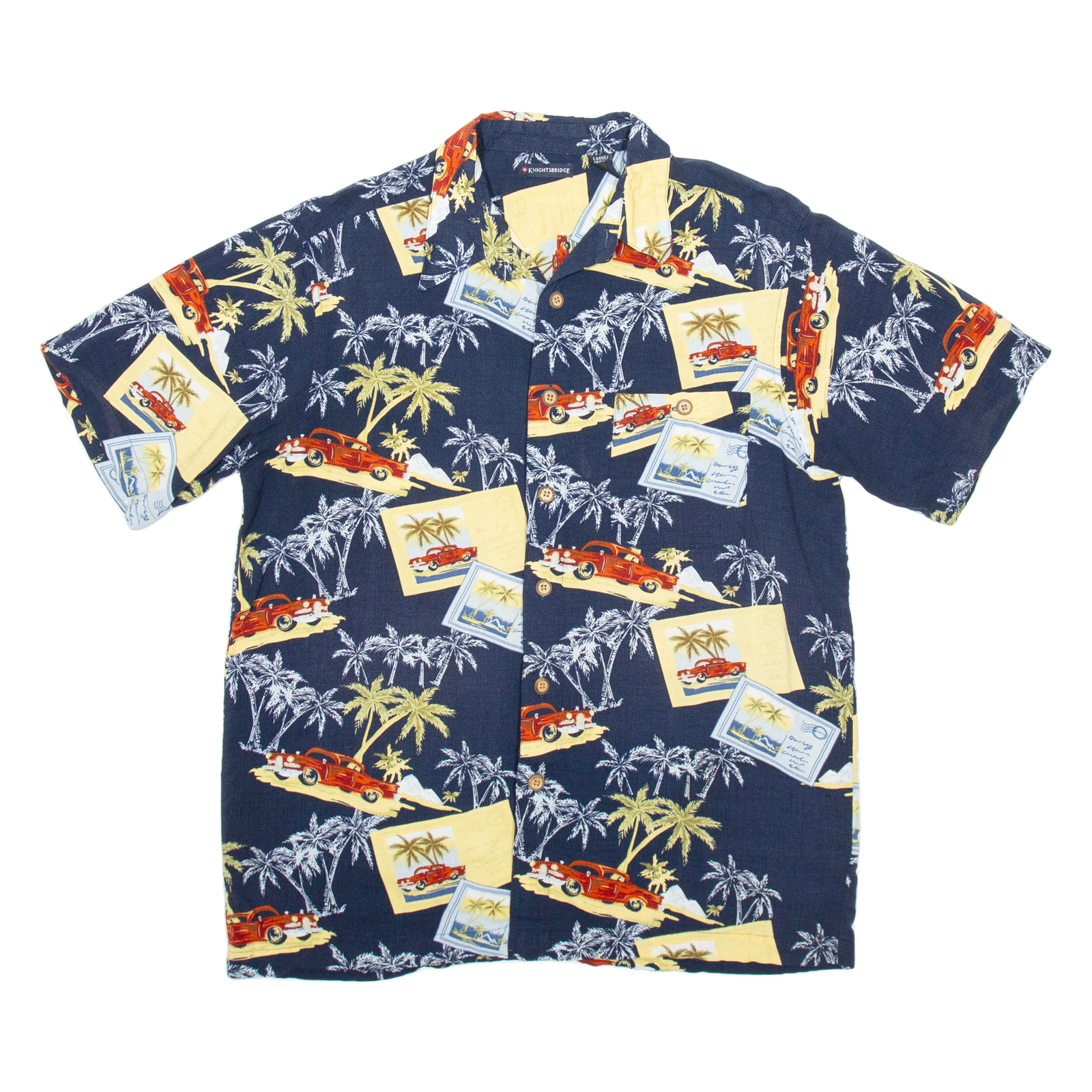 Buy KNIGHTSBRIDGE Mens Hawaiian Shirt Blue Crazy Pattern L Refurbished - $10.91 KNIGHTSBRIDGE Mens Hawaiian Shirt Blue Crazy Pattern L Refurbished - N/A refurbished available on Cerqular