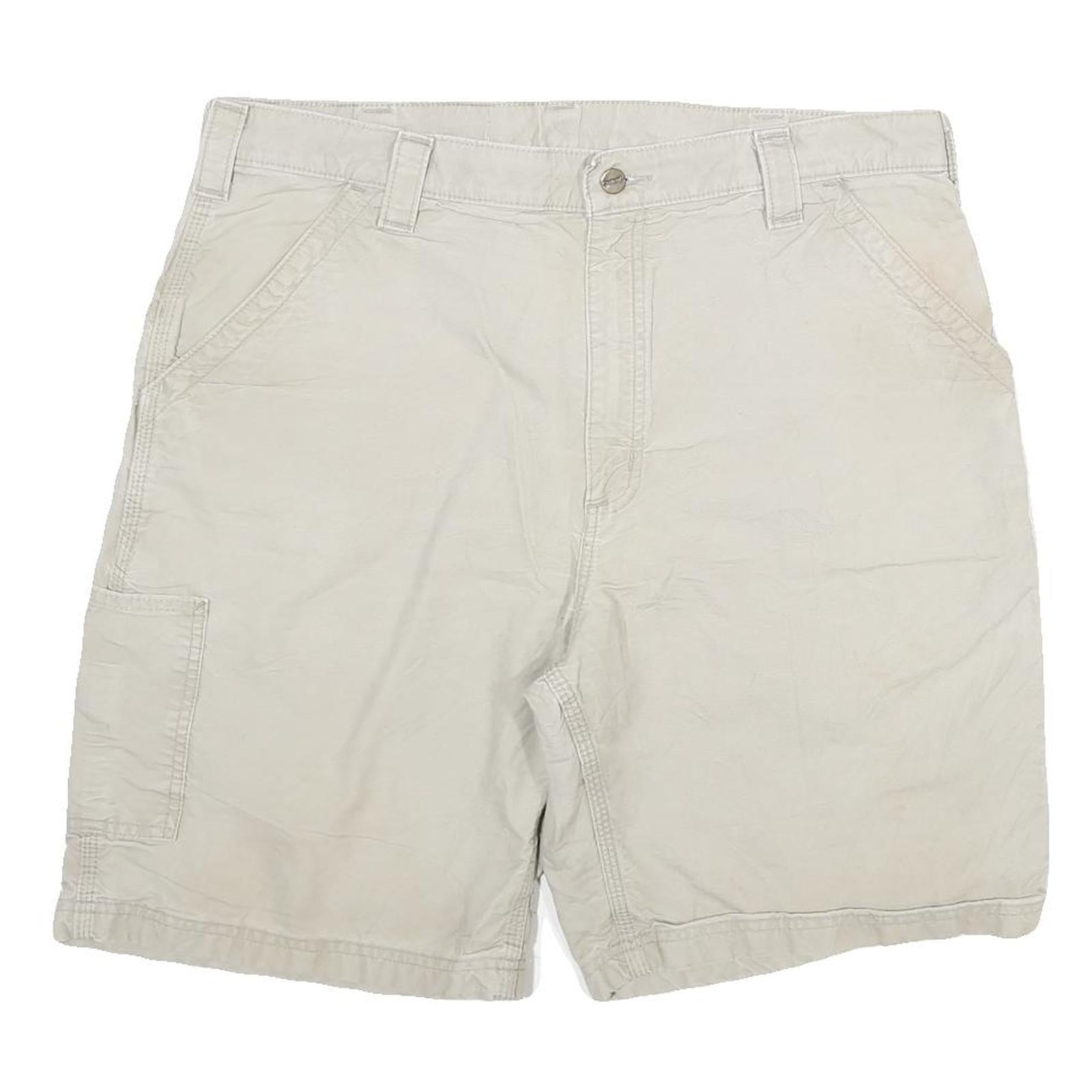 CARHARTT Mens Shorts Beige Casual 2XL W38 Cotton Blend Durable Workwear Refurbished - N/A refurbished available on Cerqular