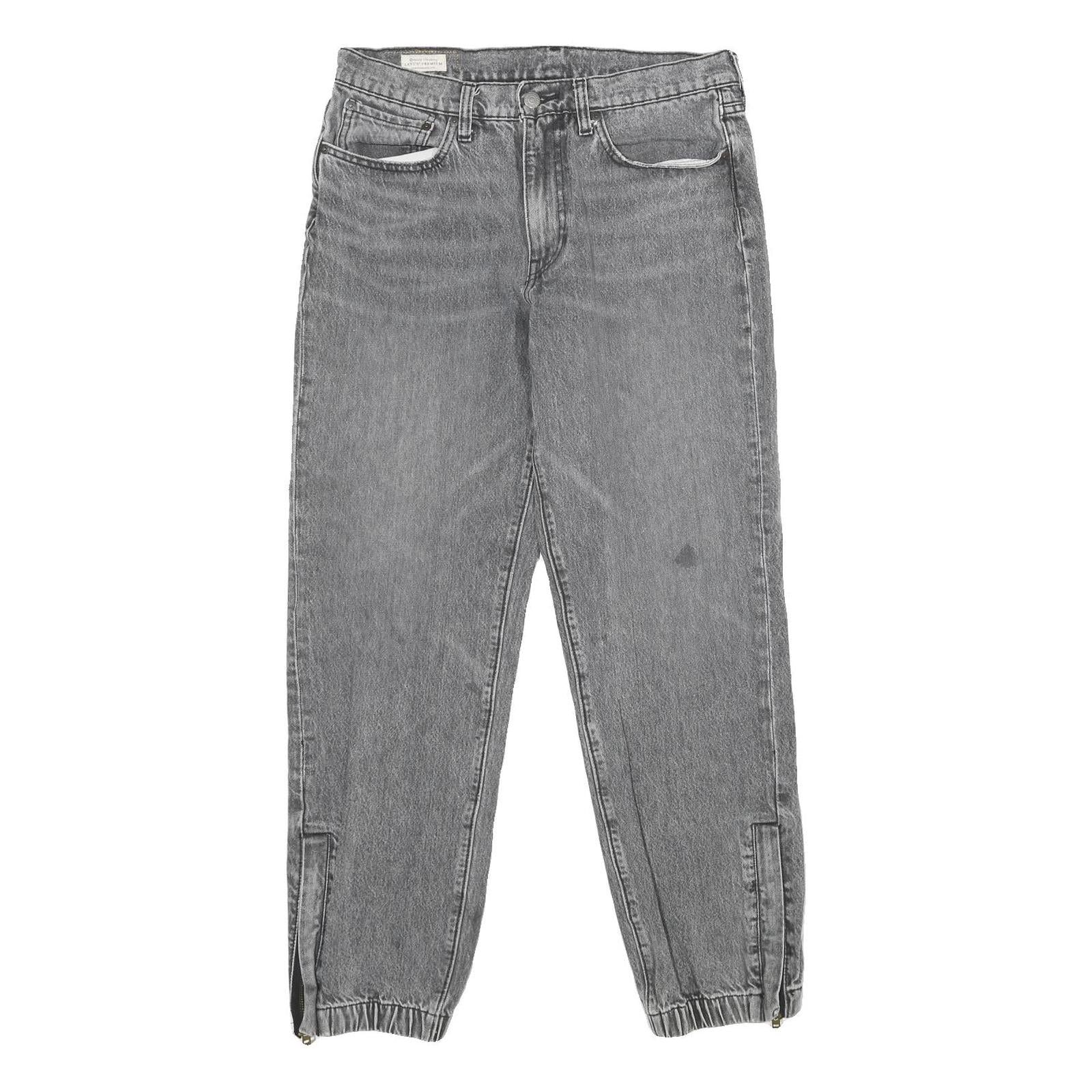 LEVI'S Big E Womens Regular Jeans Denim Stone Wash W32 L32 Zip Elasticated Hem Refurbished - N/A refurbished available on Cerqular