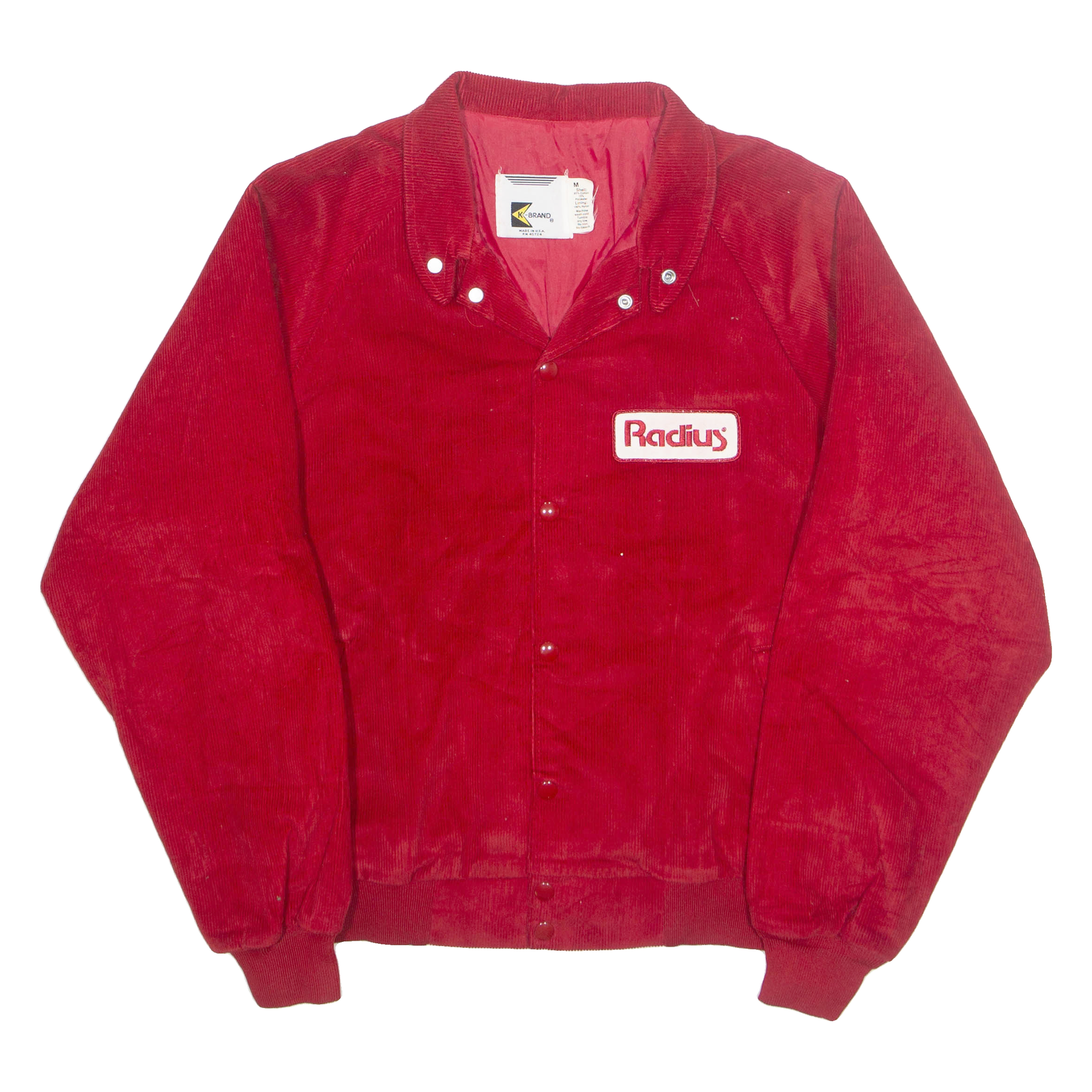 K-BRAND Mens Varsity Jacket Red M Refurbished - N/A refurbished available on Cerqular