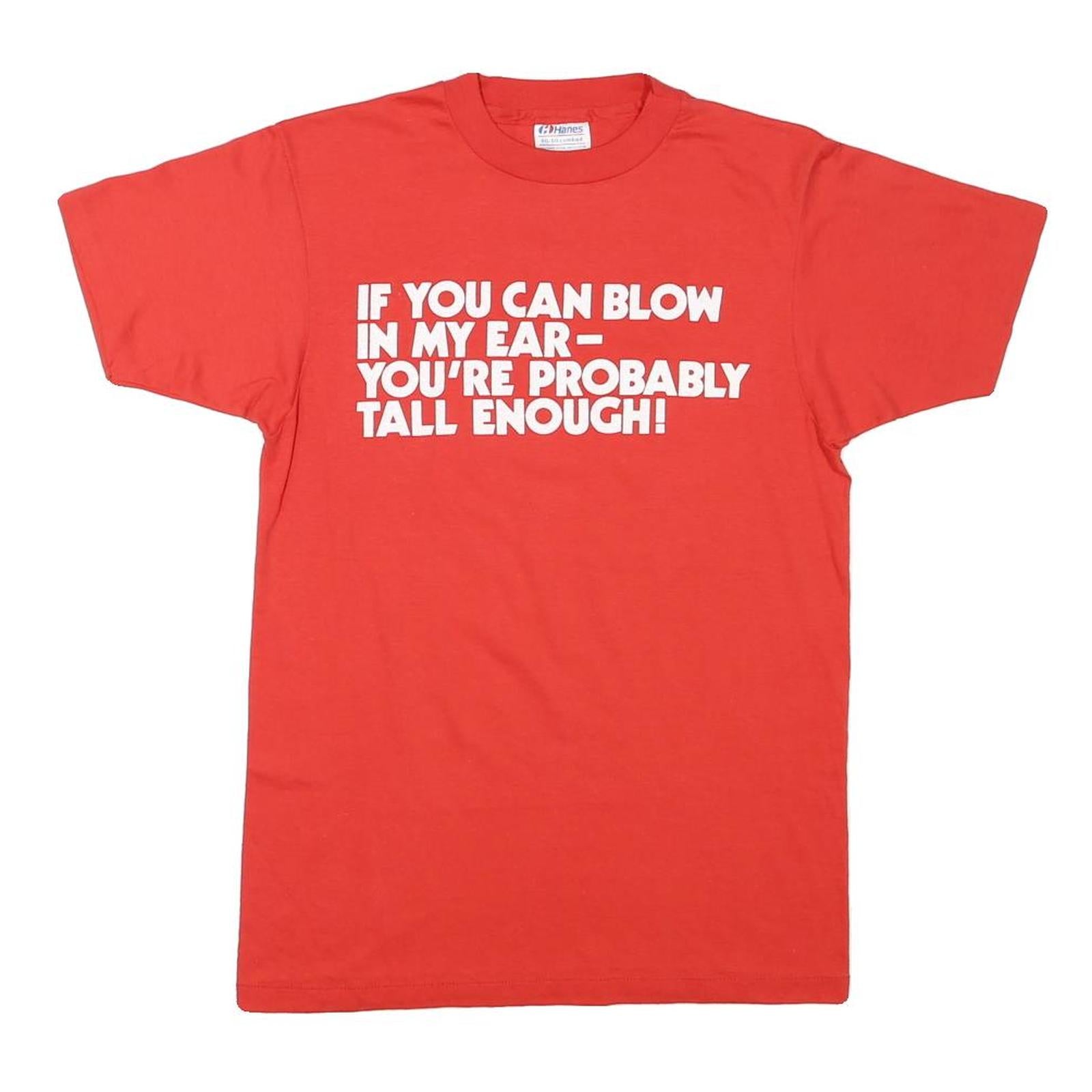 HANES Mens Red Graphic T-Shirt M Short Sleeve Crew Neck Tall People Club Refurbished - N/A refurbished available on Cerqular