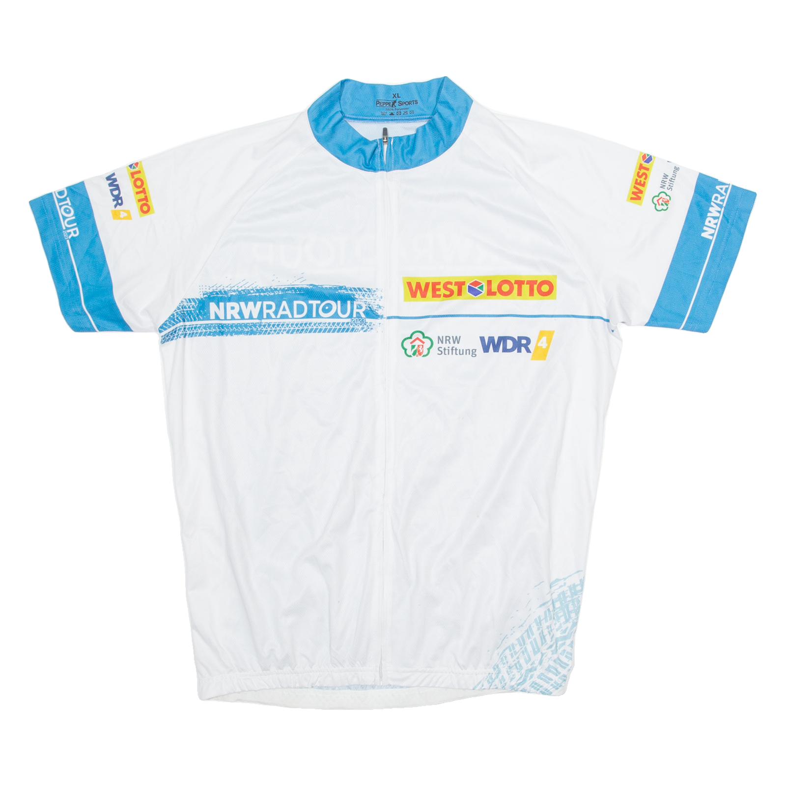 PEPPE SPORTS Cycling Mens Jersey White 1/4 Zip XL Refurbished - N/A refurbished available on Cerqular