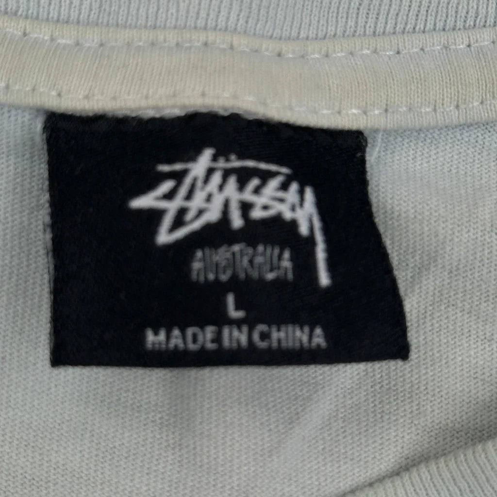 Buy Stussy Graphic T-Shirt - Large White Cotton Refurbished - $37.51 Stussy Graphic T-Shirt - Large White Cotton Refurbished - Thrifted (note: this is a term often used to describe second- refurbished available on Cerqular