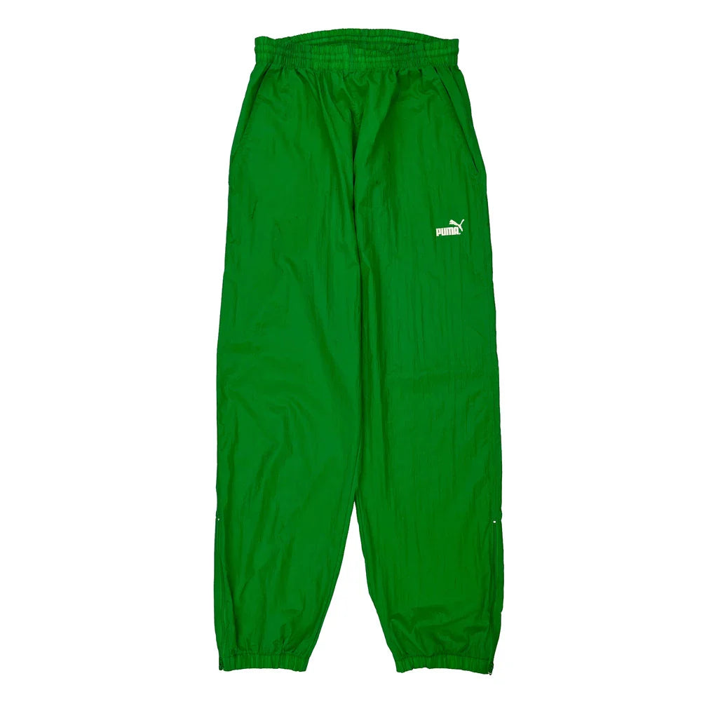 Puma Tracksuit - Small Green Nylon Refurbished - Thrifted (note: this is a term often used to describe second- refurbished available on Cerqular