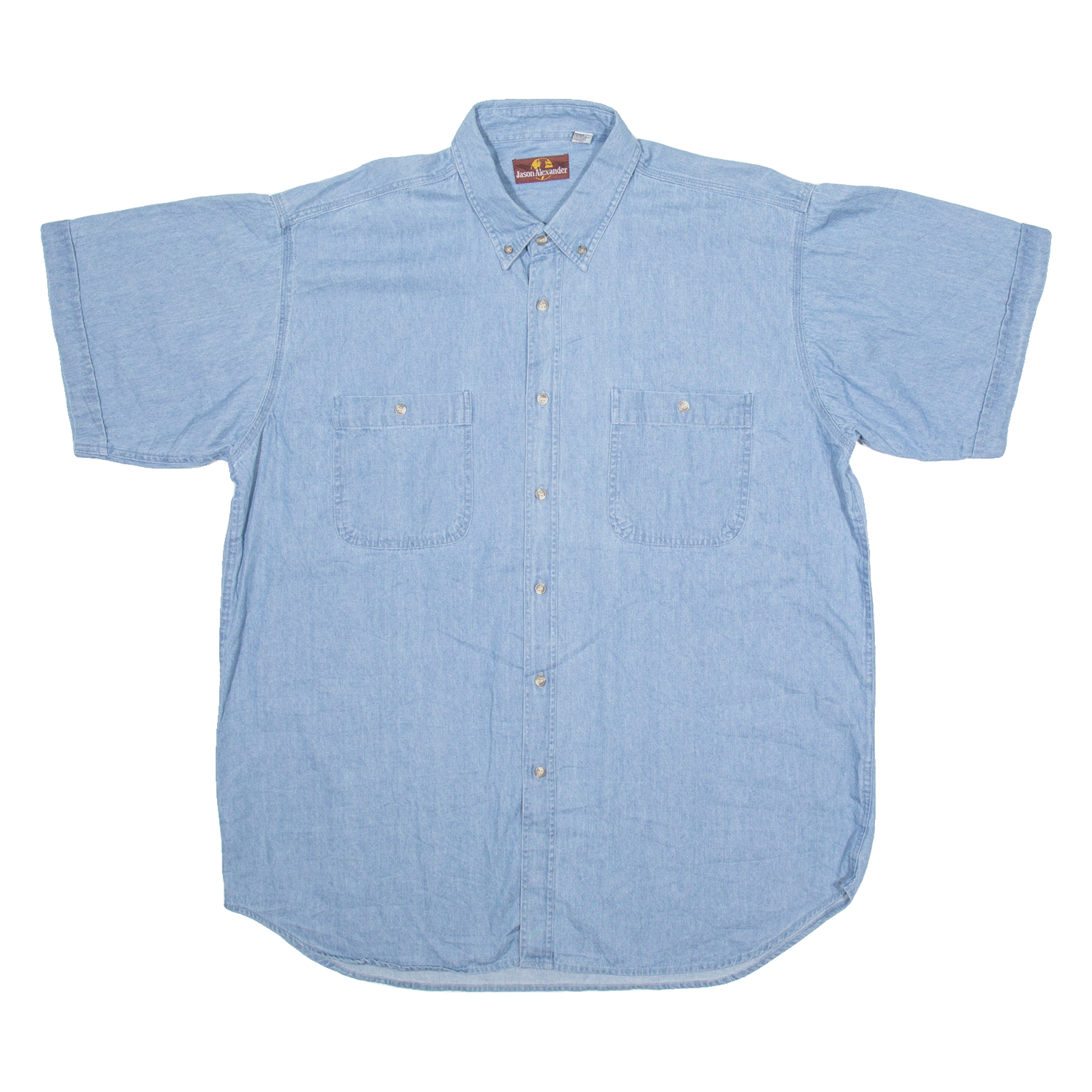 JASON ALEXANDER Mens Plain Shirt Blue XL Refurbished - N/A refurbished available on Cerqular