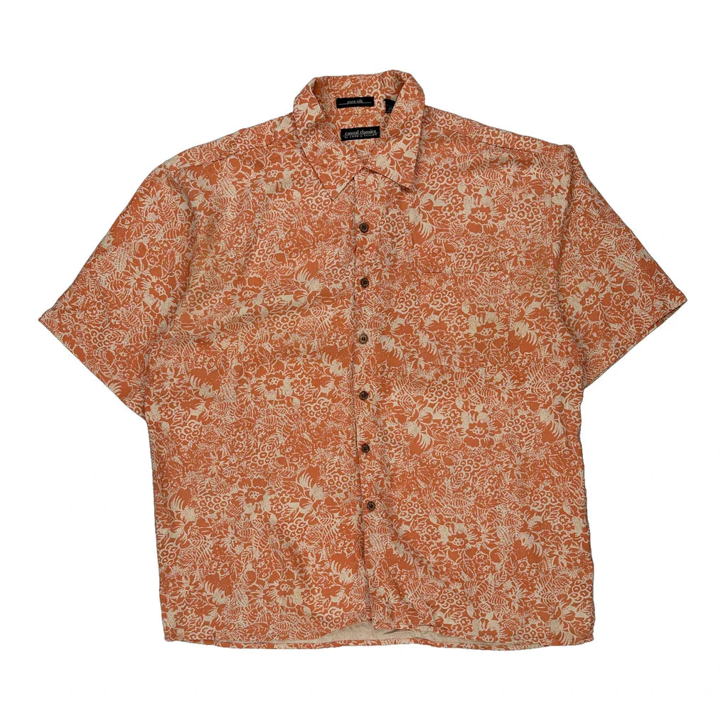 Buy Lord & Taylor Floral Short Sleeve Shirt - XL Orange Silk Refurbished - $30.14 Lord & Taylor Floral Short Sleeve Shirt - XL Orange Silk Refurbished - Thrifted (note: this is a term often used to describe second- refurbished available on Cerqular