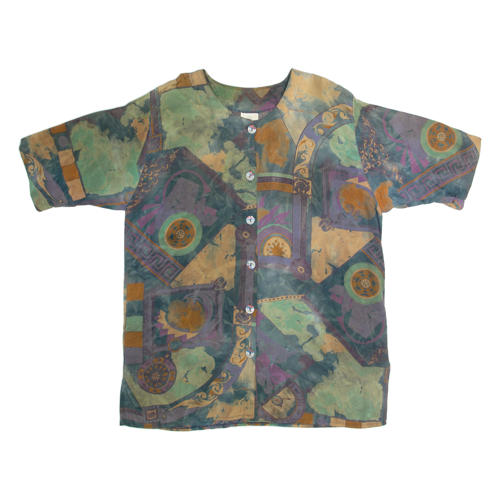 Buy ME-DEX Womens Printed Blouse Green Crazy Pattern S Refurbished - $15.59 ME-DEX Womens Printed Blouse Green Crazy Pattern S Refurbished - N/A refurbished available on Cerqular