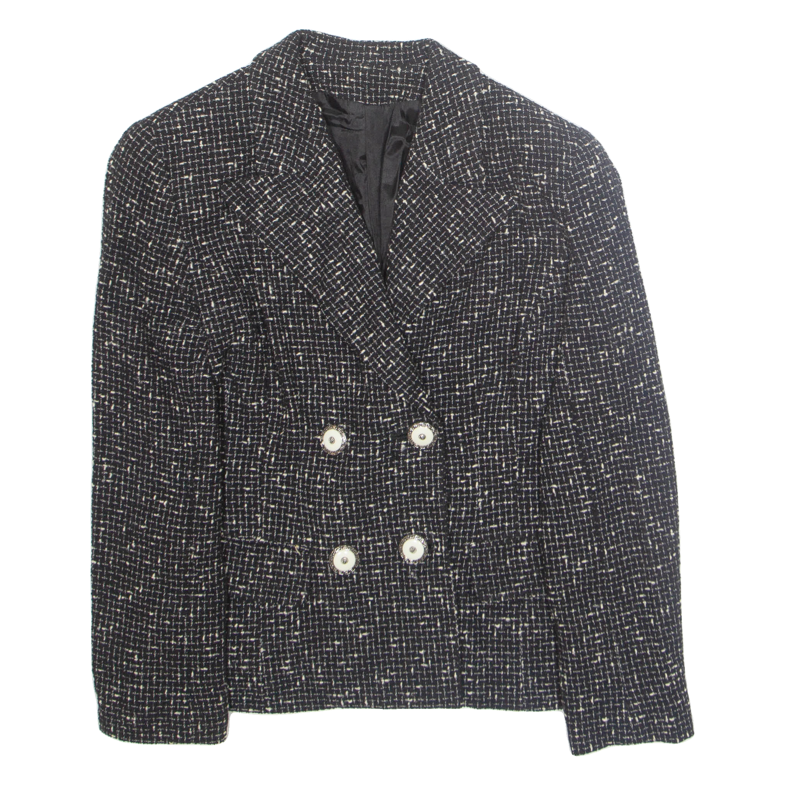 Womens Blazer Jacket Black Check M Refurbished - N/A refurbished available on Cerqular