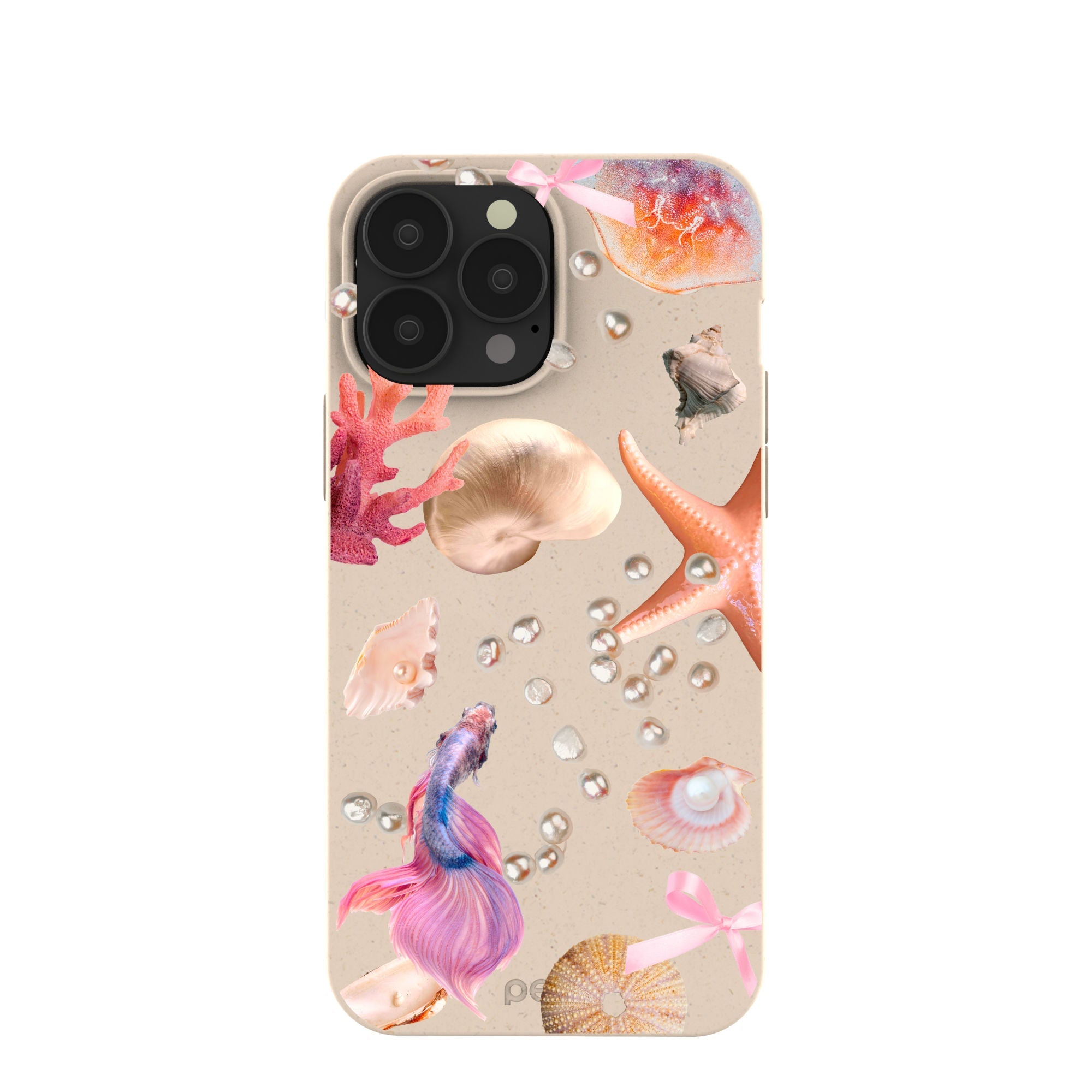 Seashell Aqua Dreams iPhone 13 Pro Max Case Refurbished - Pela Case refurbished available on Cerqular