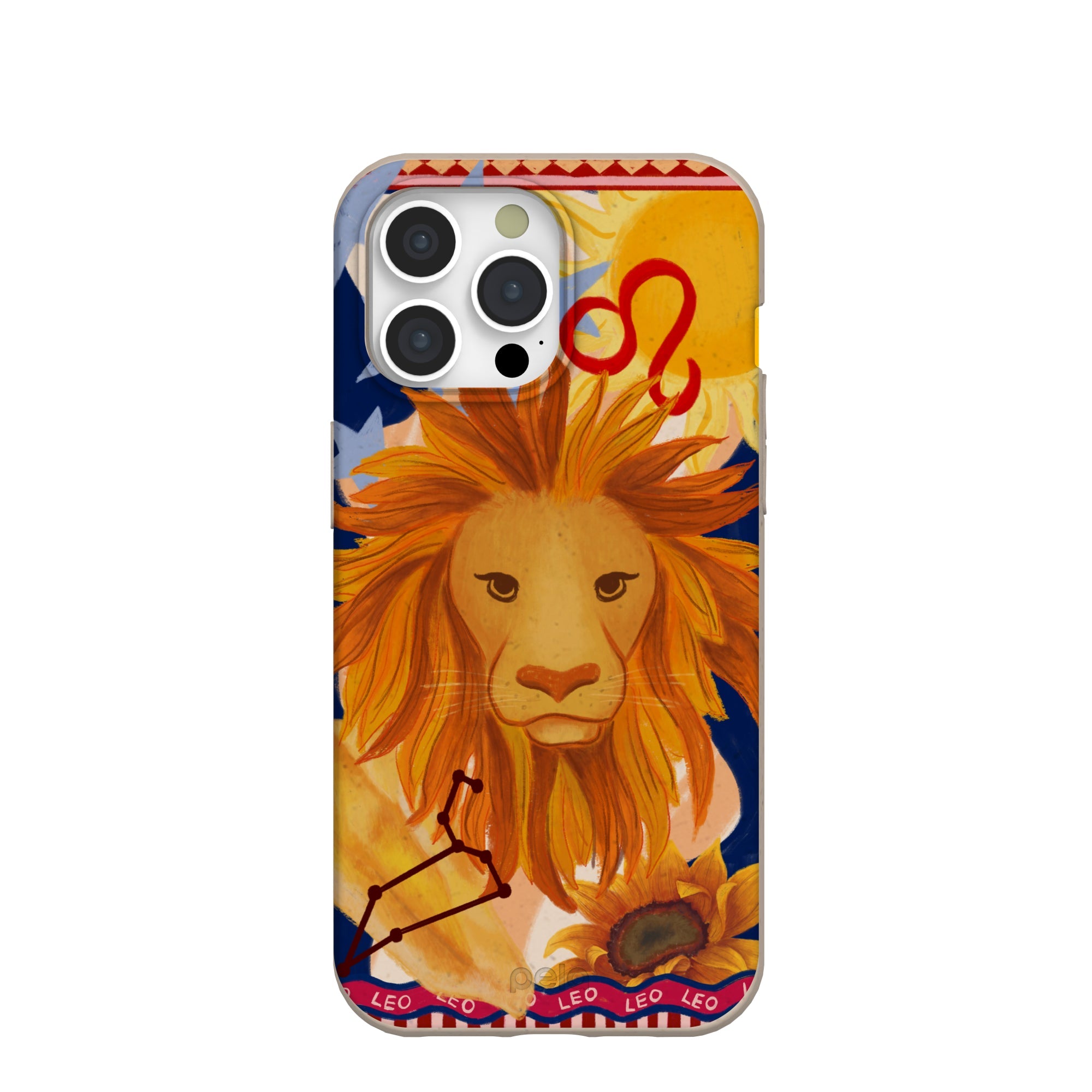 Seashell Leo Lion iPhone 15 Pro Max Case Refurbished - Pela Case refurbished available on Cerqular