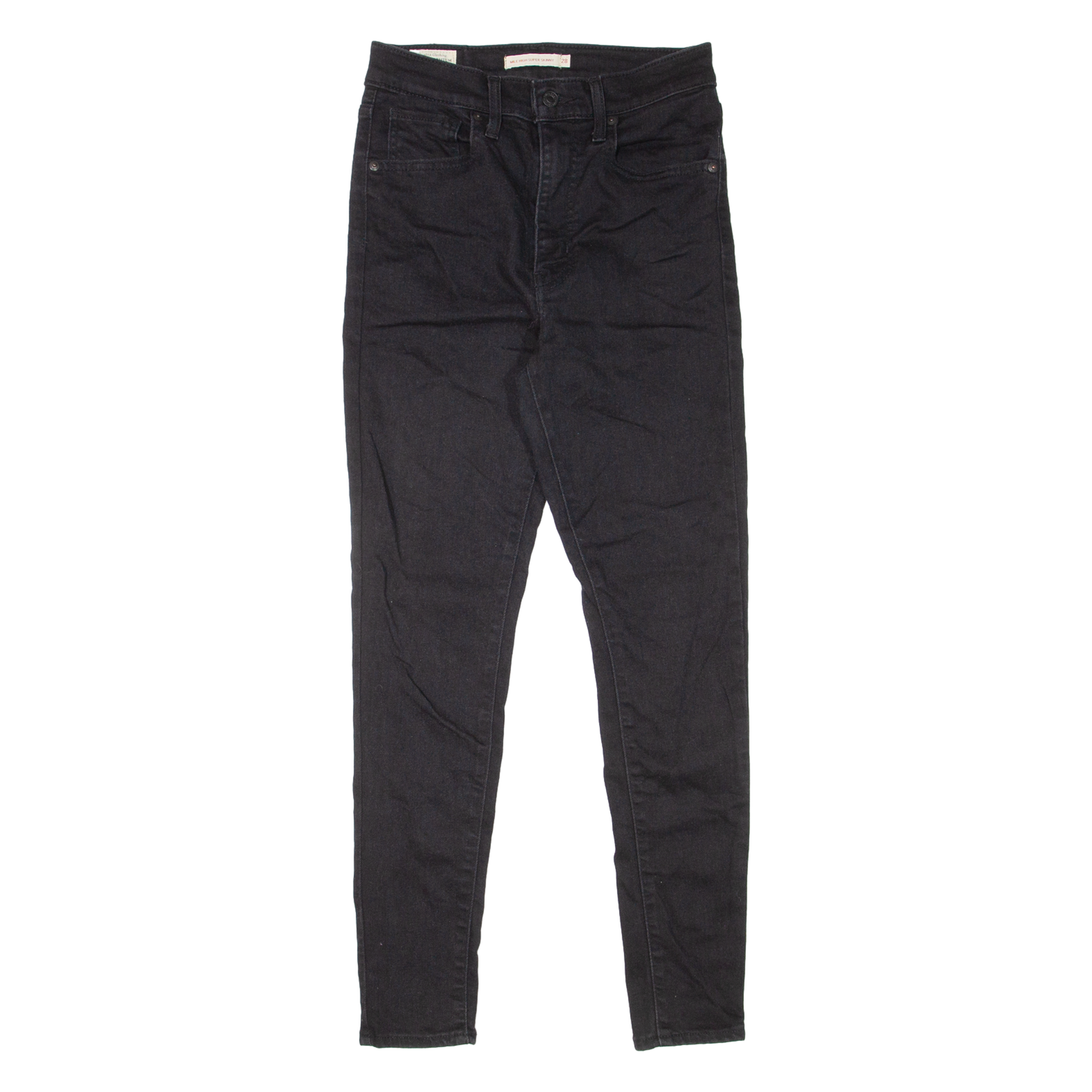 Buy LEVI'S Mile High BIG E Womens Jeans Black Slim Skinny W28 L28 Refurbished - $21.83 LEVI'S Mile High BIG E Womens Jeans Black Slim Skinny W28 L28 Refurbished - N/A refurbished available on Cerqular
