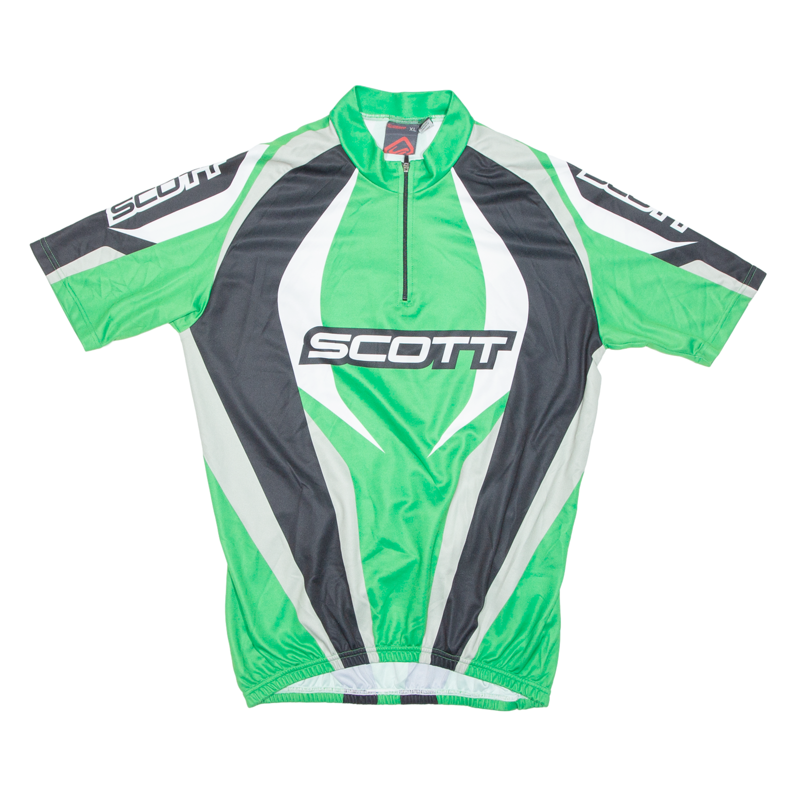 Cycling Mens Jersey Green 1/2 Zip XL Refurbished - N/A refurbished available on Cerqular
