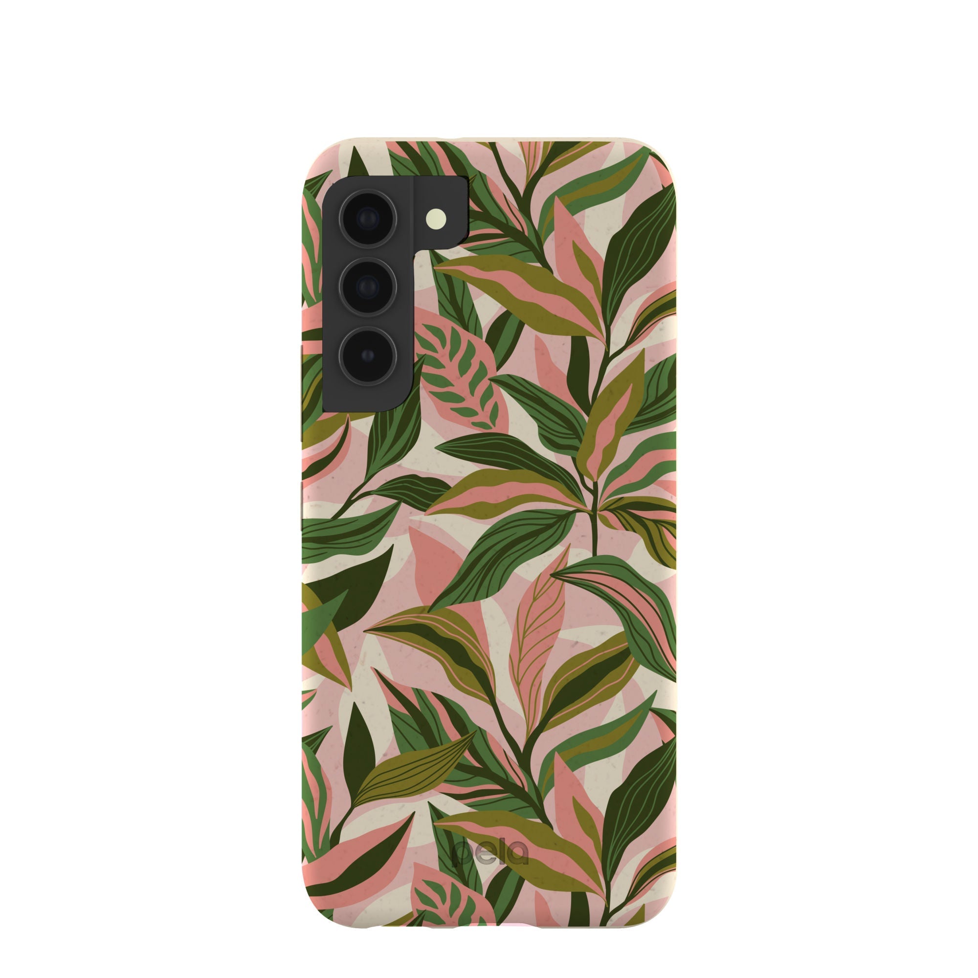 London Fog Pink Botanics Samsung Galaxy S22 Case Refurbished - Pela Case refurbished available on Cerqular