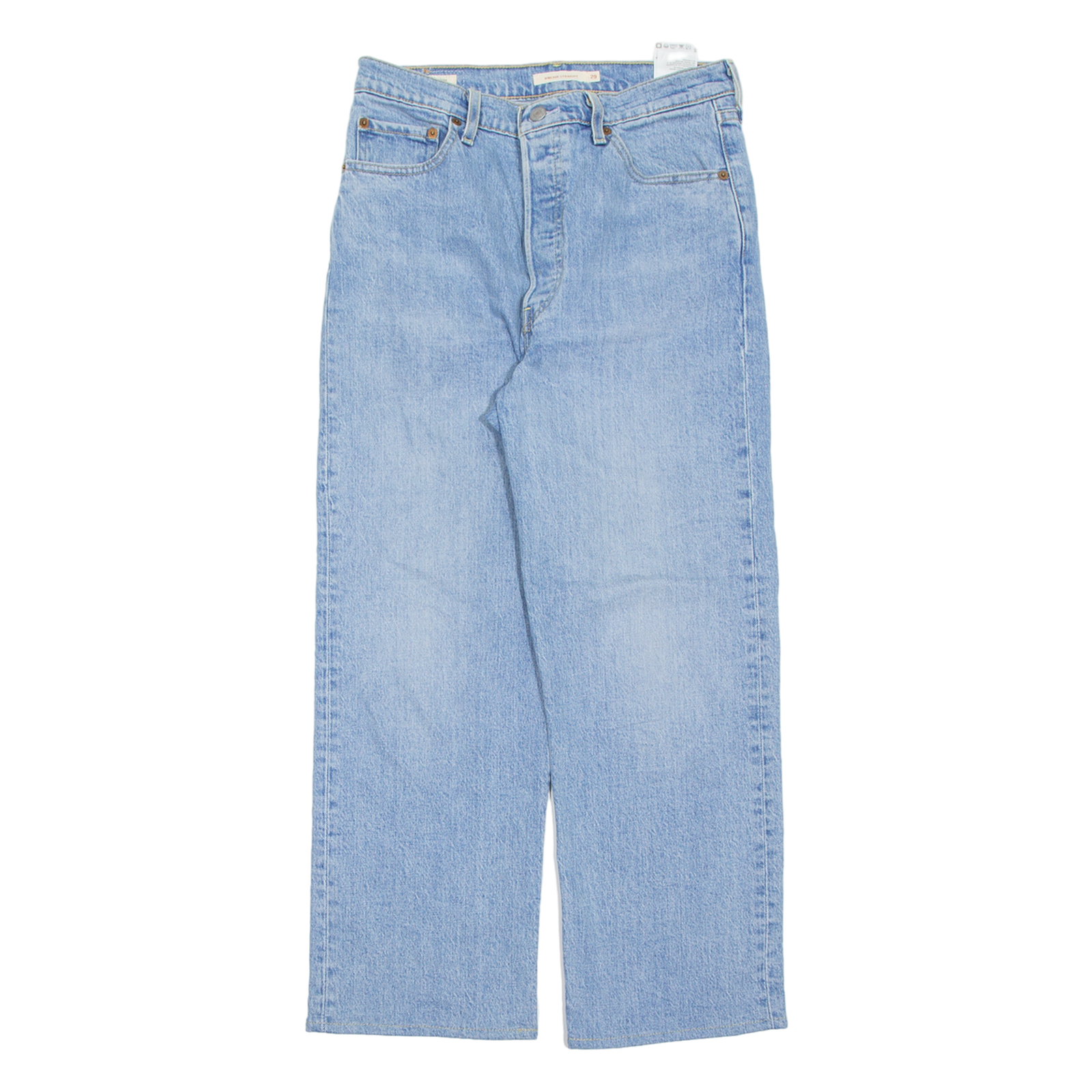 LEVI'S BIG E Womens Jeans Blue Relaxed Straight Stone Wash W29 L27 Refurbished - N/A refurbished available on Cerqular