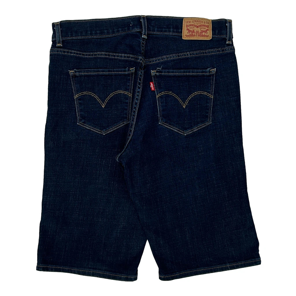 Levis Denim Shorts - 30W UK 10 Dark Wash Cotton Refurbished - Thrifted (note: this is a term often used to describe second- refurbished available on Cerqular