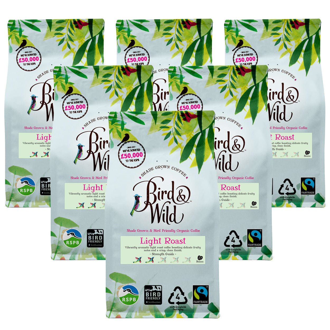 Buy Light Roast Fairtrade Organic Beans & Ground - 200g, 1kg | Size: 6x 200g Case | Grind: Whole Bean Refurbished - $41.49 Light Roast Fairtrade Organic Beans & Ground - 200g, 1kg | Size: 6x 200g Case | Grind: Whole Bean Refurbished - Bird & Wild Coffee refurbished available on Cerqular