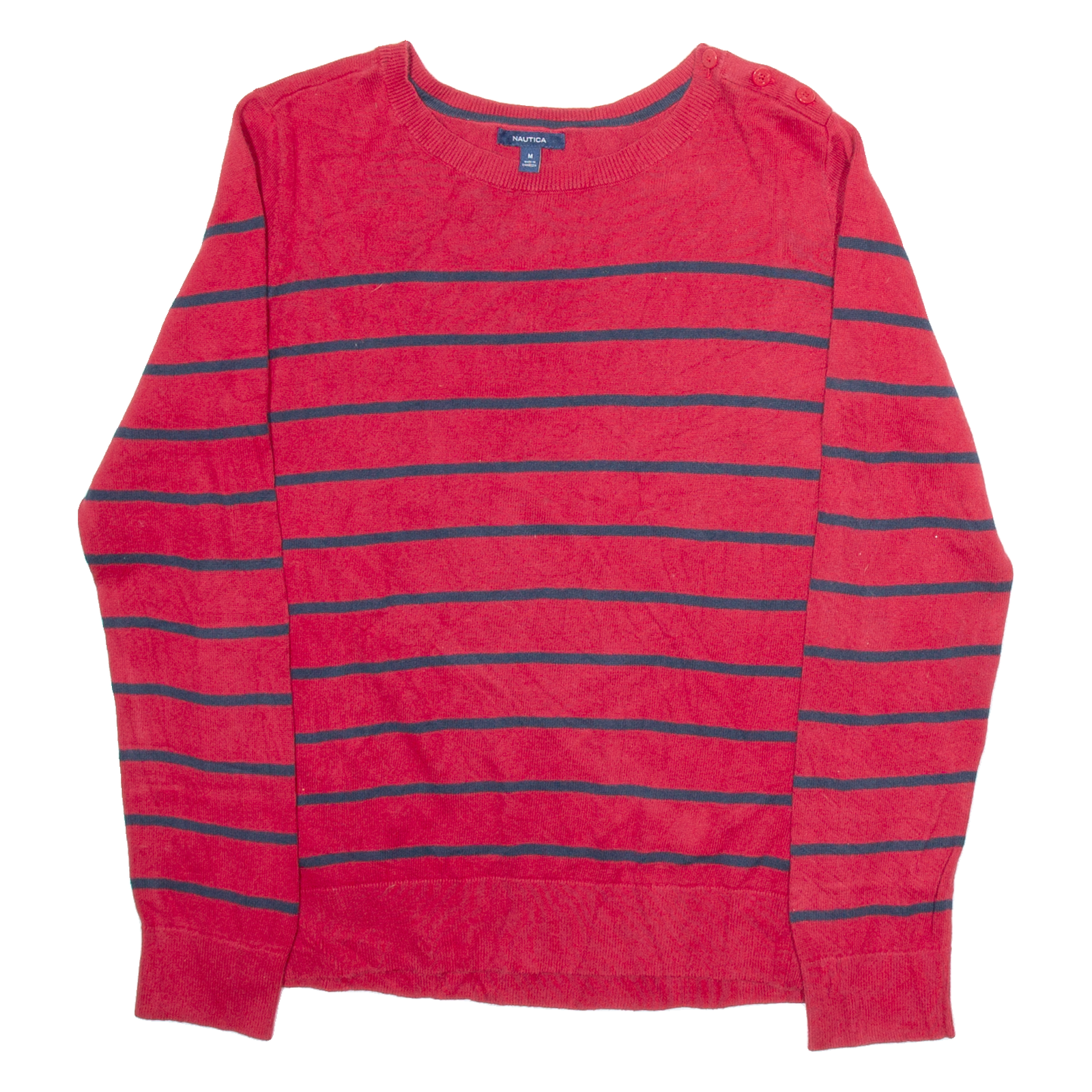 Buy NAUTICA Mens Patterned Jumper Red Striped Tight Knit M Refurbished - $33.79 NAUTICA Mens Patterned Jumper Red Striped Tight Knit M Refurbished - N/A refurbished available on Cerqular