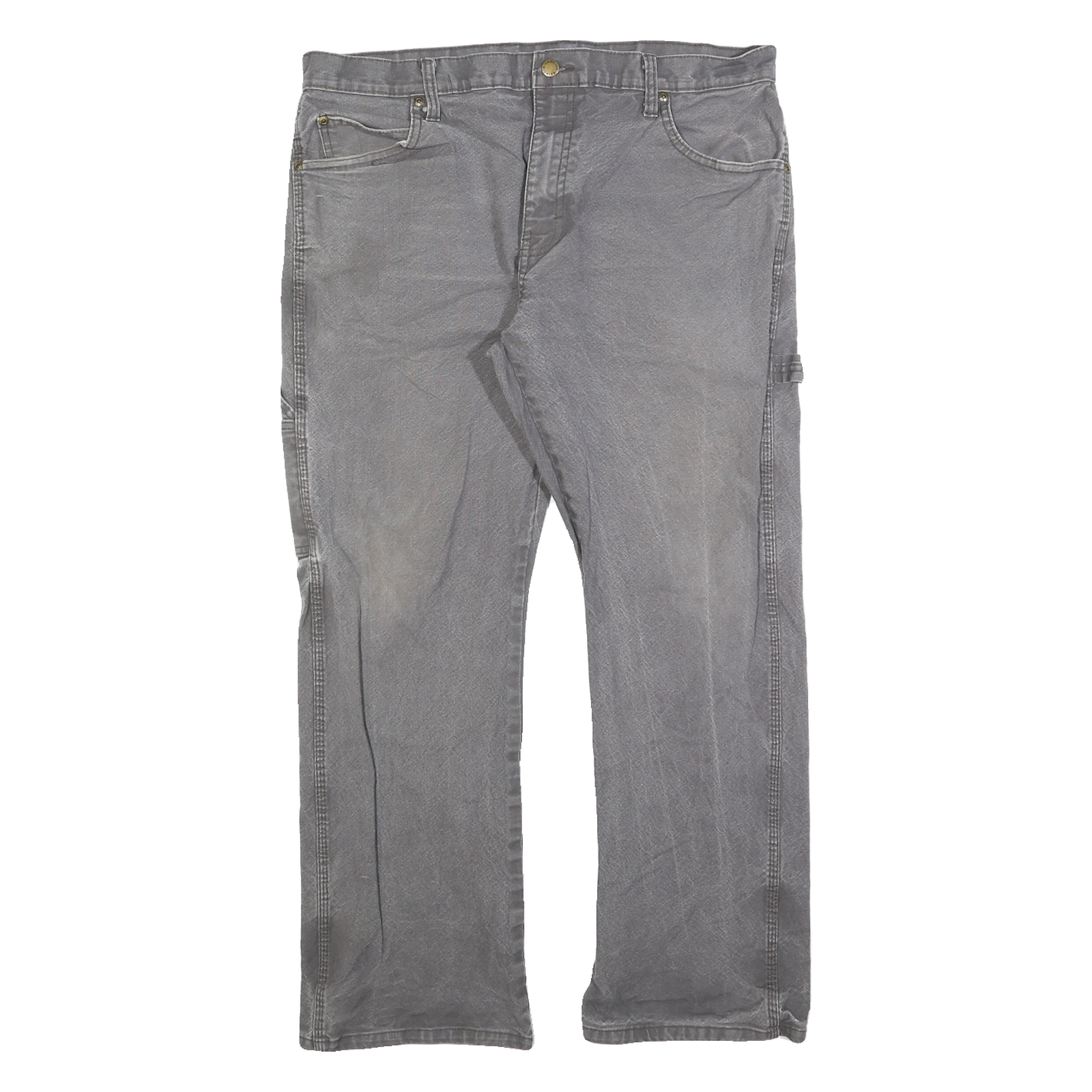 DICKIES Mens Grey Regular Fit Straight Cotton Blend Jeans W34 L30 Workwear Refurbished - N/A refurbished available on Cerqular
