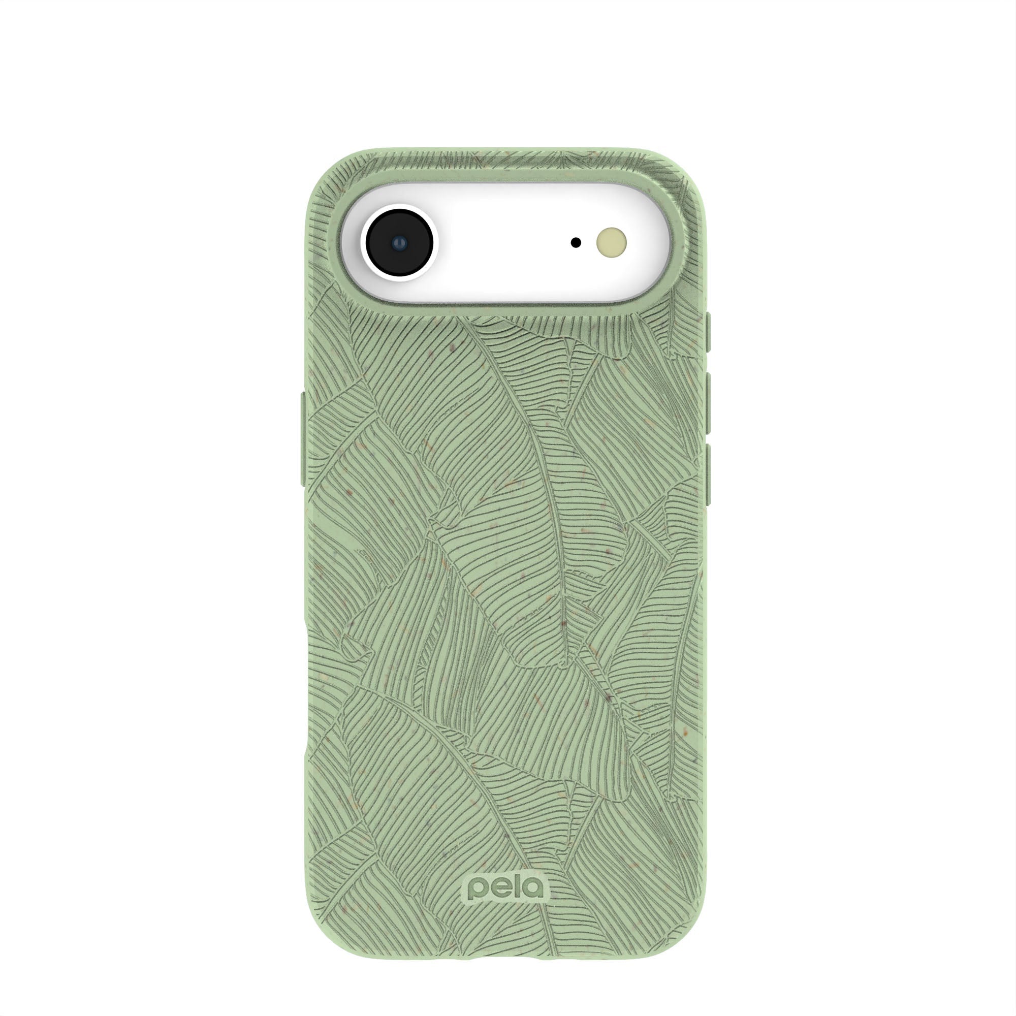 Sage Green Lushy Leaves iPhone Air Case | MagSafe Compatibility: Without MagSafe Refurbished - Pela Case refurbished available on Cerqular
