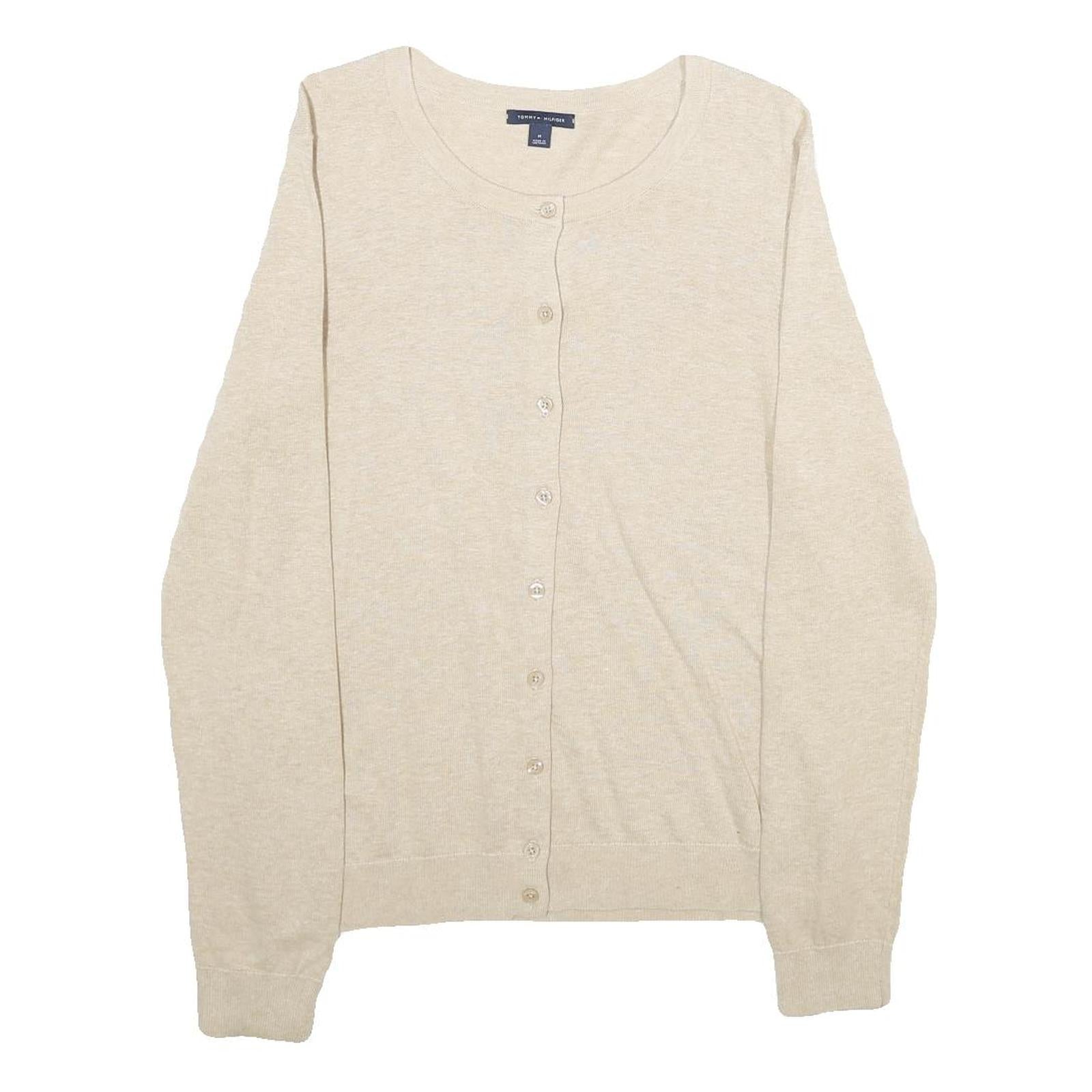 Buy TOMMY HILFIGER Womens Beige Plain Cotton Button Up Crew Neck Jumper M Classic Refurbished - $40.29 TOMMY HILFIGER Womens Beige Plain Cotton Button Up Crew Neck Jumper M Classic Refurbished - N/A refurbished available on Cerqular