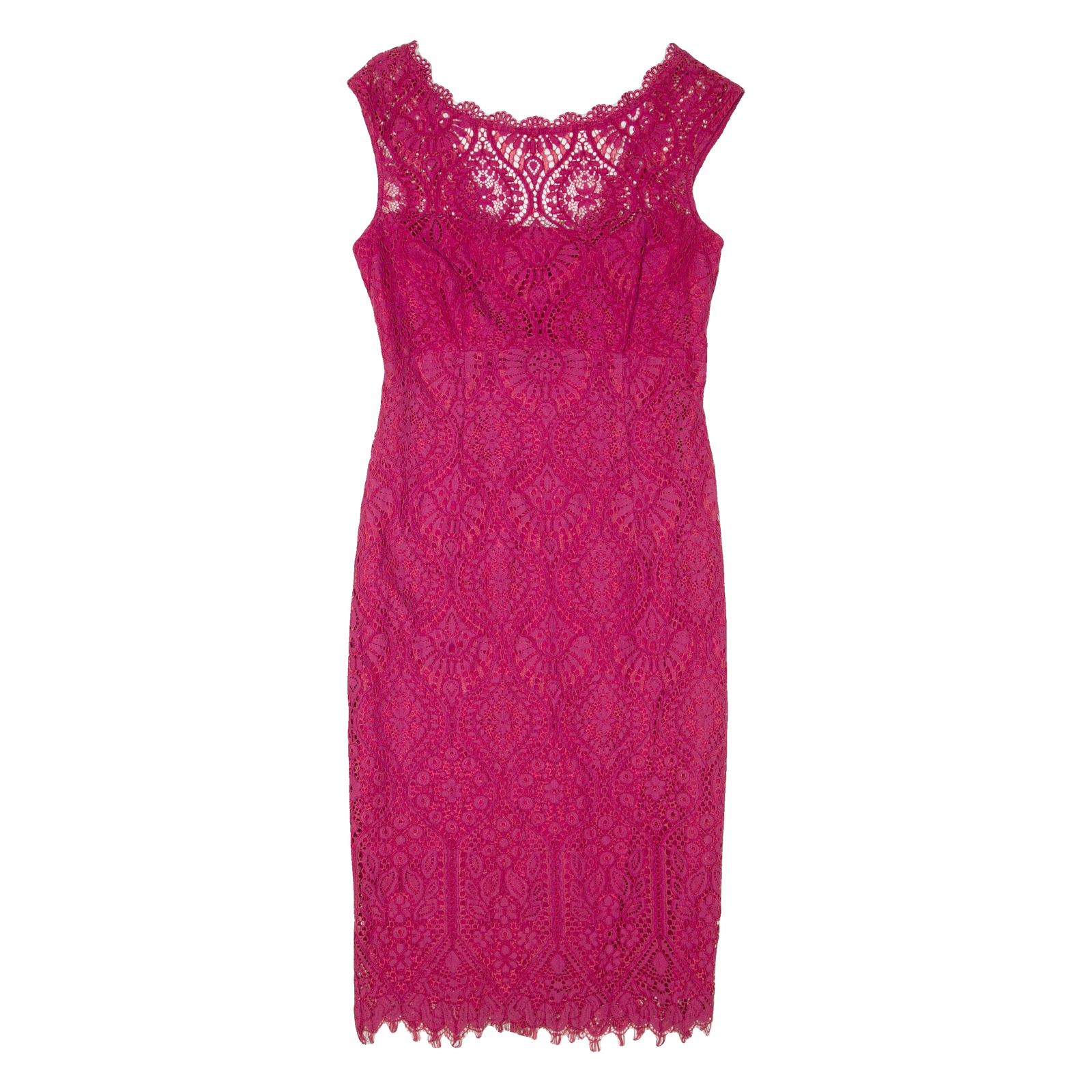 MONSOON Womens Pencil Dress Pink Viscose Sleeveless Knee Length UK 8 Refurbished - N/A refurbished available on Cerqular