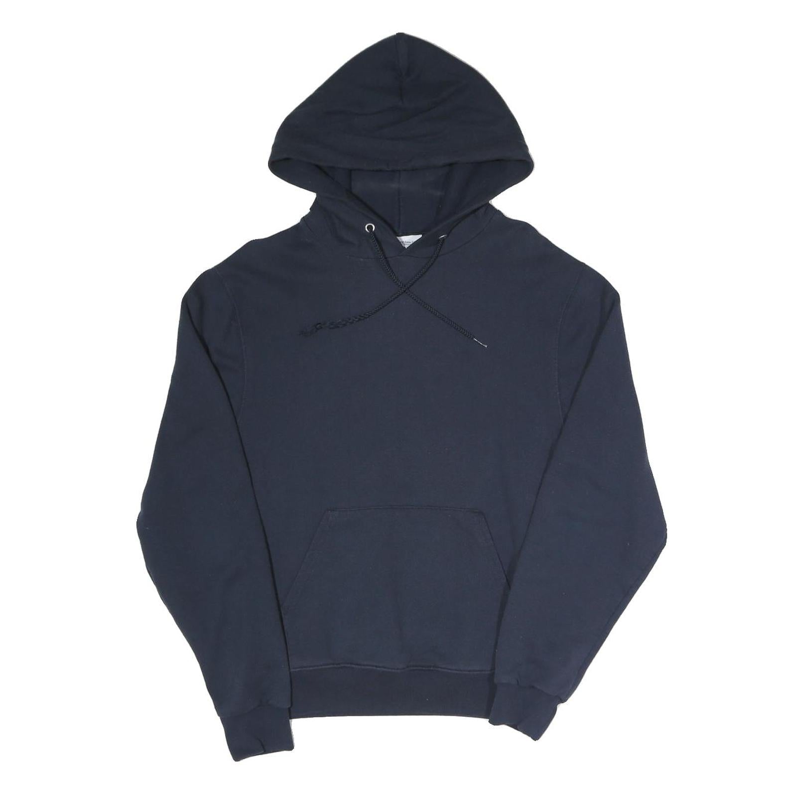 CHAMPION Mens Navy Blue Hoodie S Cotton Blend Pullover Drawstring Pocket Refurbished - N/A refurbished available on Cerqular