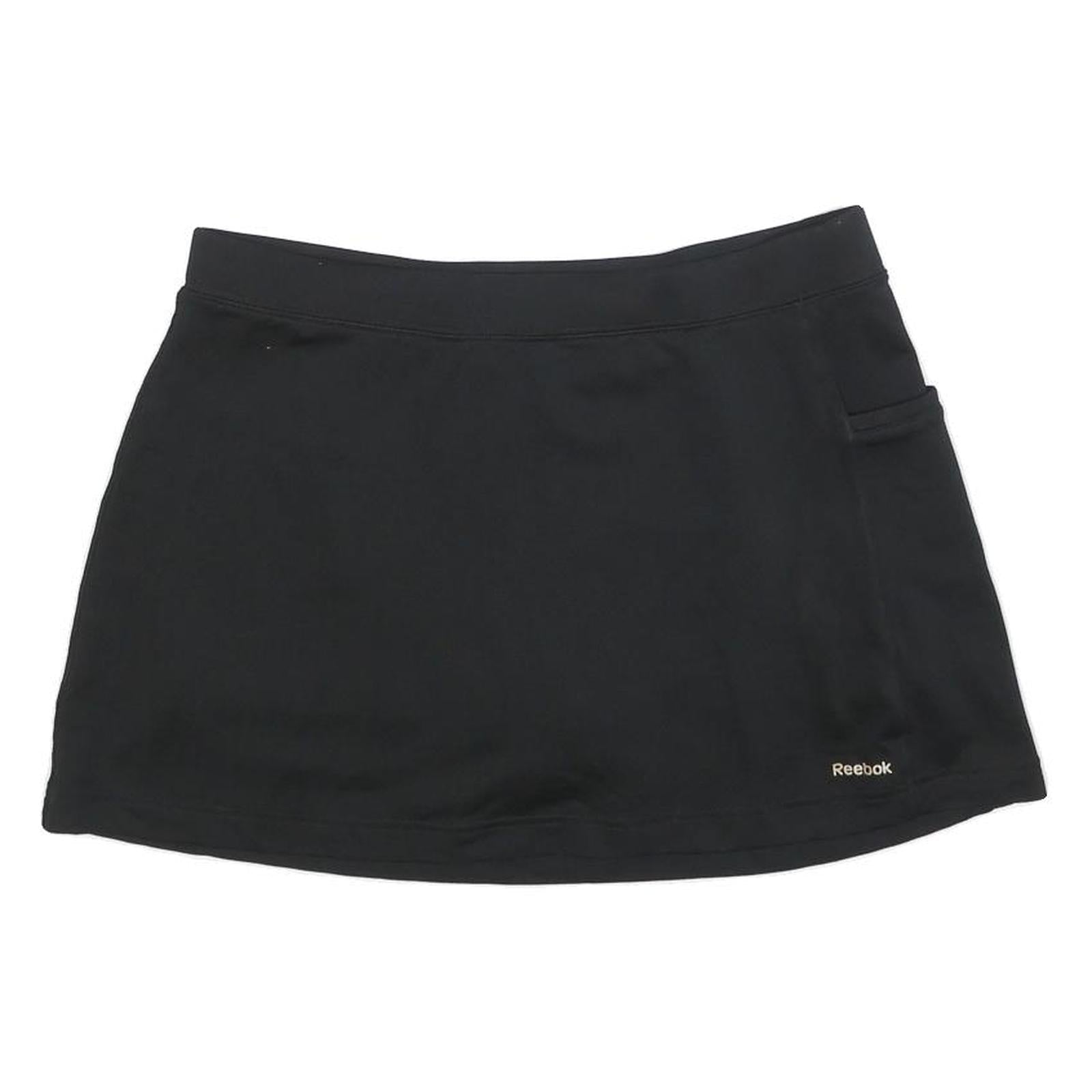 REEBOK Womens Black Polyester Blend Mini Skort UK 12 Sports Casual Activewear Refurbished - N/A refurbished available on Cerqular