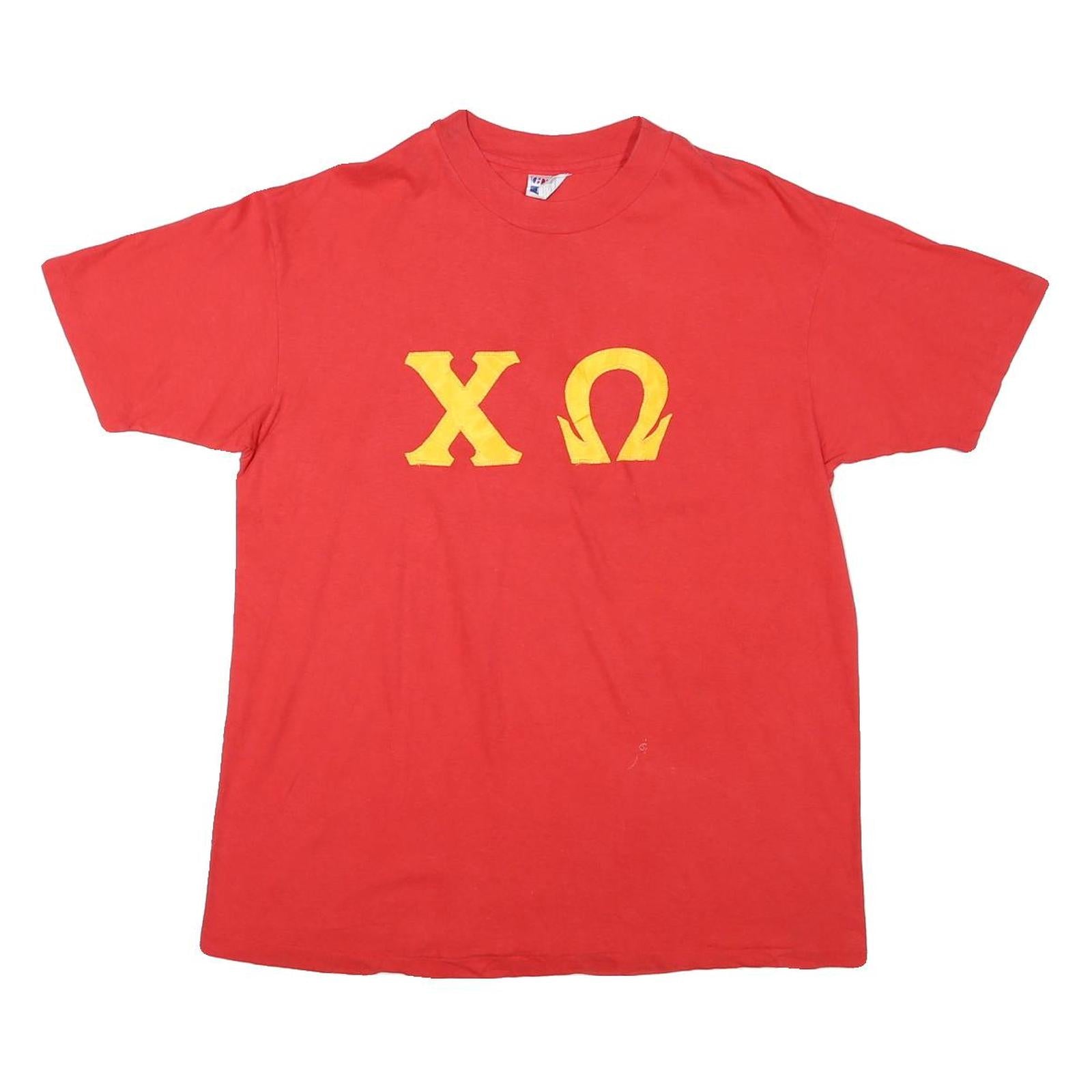 HANES Mens Red XL Cotton Blend Graphic T-Shirt Short Sleeve Crew Neck Refurbished - N/A refurbished available on Cerqular