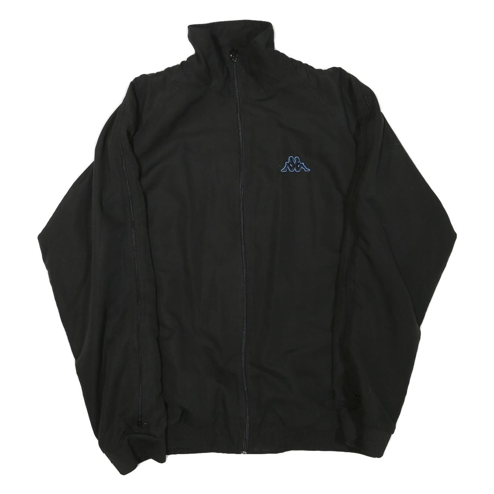 KAPPA Mens Black Jacket M Polyester Blend Track Plain Casual Zip Up Refurbished - N/A refurbished available on Cerqular