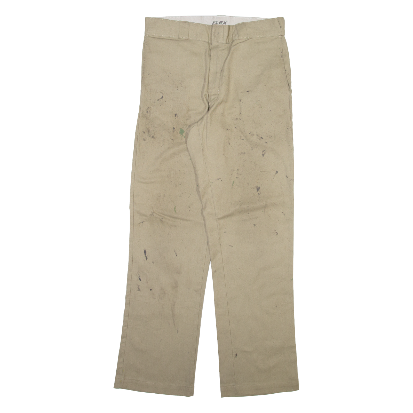 DICKIES Mens Trousers Beige Regular Straight W32 L32 Refurbished - N/A refurbished available on Cerqular
