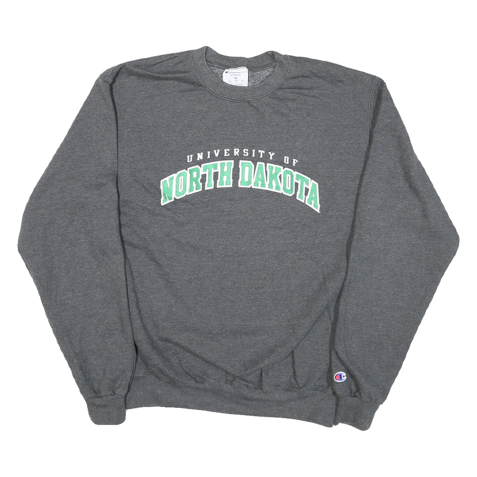 CHAMPION Mens Grey University Of North Dakota Crew Neck M Cotton Blend Refurbished - N/A refurbished available on Cerqular