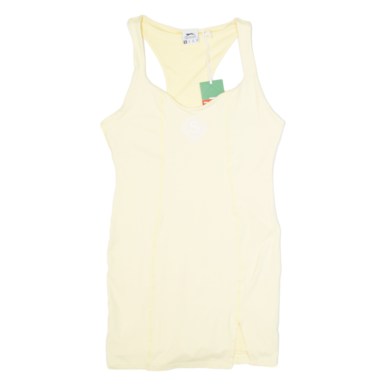 SLAZENGER Dress Overlay Womens Playsuit Yellow Skinny UK 10 Refurbished - N/A refurbished available on Cerqular