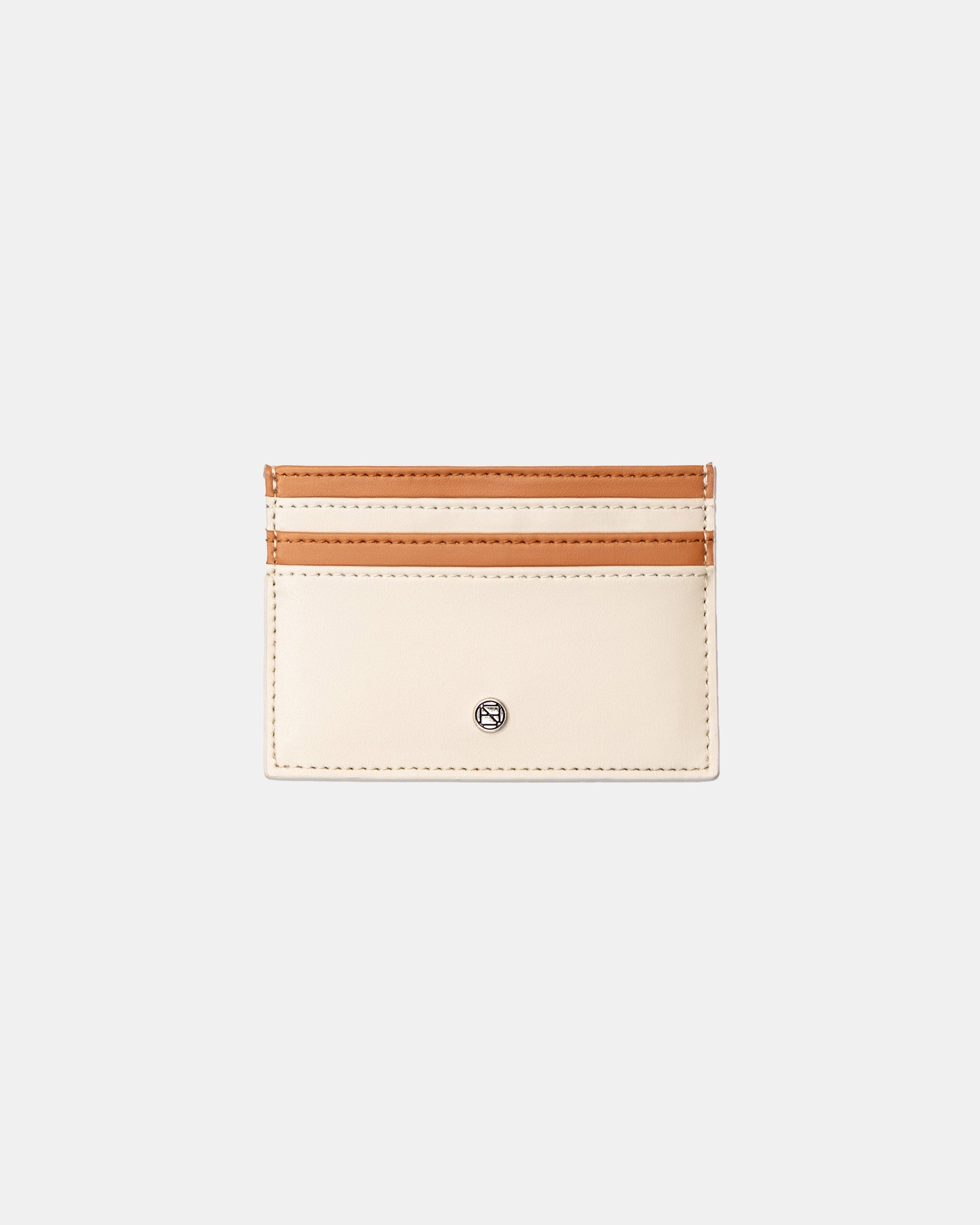 The Cardholder | Color: Oat x Caramel Refurbished - ONE (assuming it refers to the brand "ONE") refurbished available on Cerqular