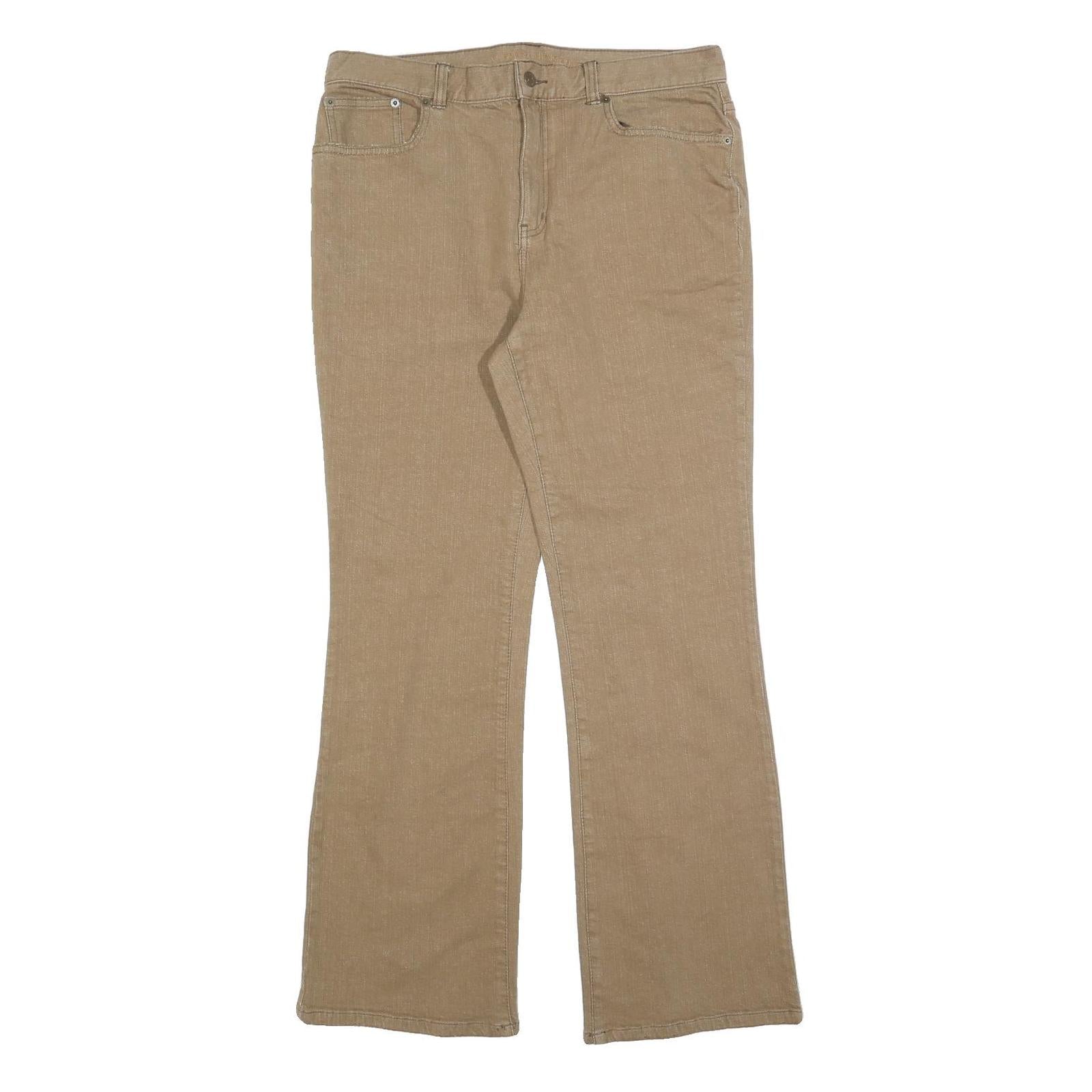 LAUREN RALPH LAUREN Womens Jeans Beige Regular Bootcut Denim Medium W34 L32 Refurbished - N/A refurbished available on Cerqular