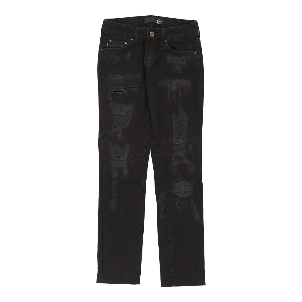 Just Cavalli Jeans - 28W UK 6 Black Cotton | Size: UK 6 Refurbished - N/A (Preloved Designer is not a specific brand, it refurbished available on Cerqular
