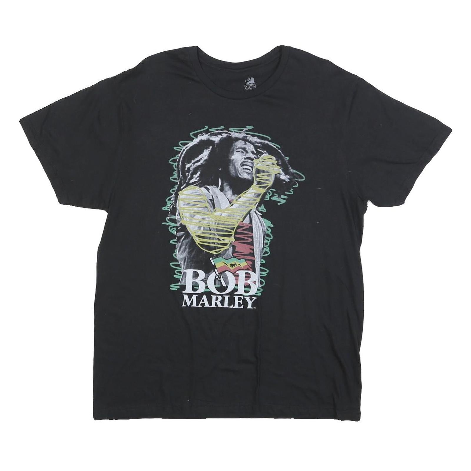 Buy ZION Mens Black Bob Marley Graphic T-Shirt L Short Sleeve Crew Neck Casual Refurbished - $23.39 ZION Mens Black Bob Marley Graphic T-Shirt L Short Sleeve Crew Neck Casual Refurbished - N/A refurbished available on Cerqular