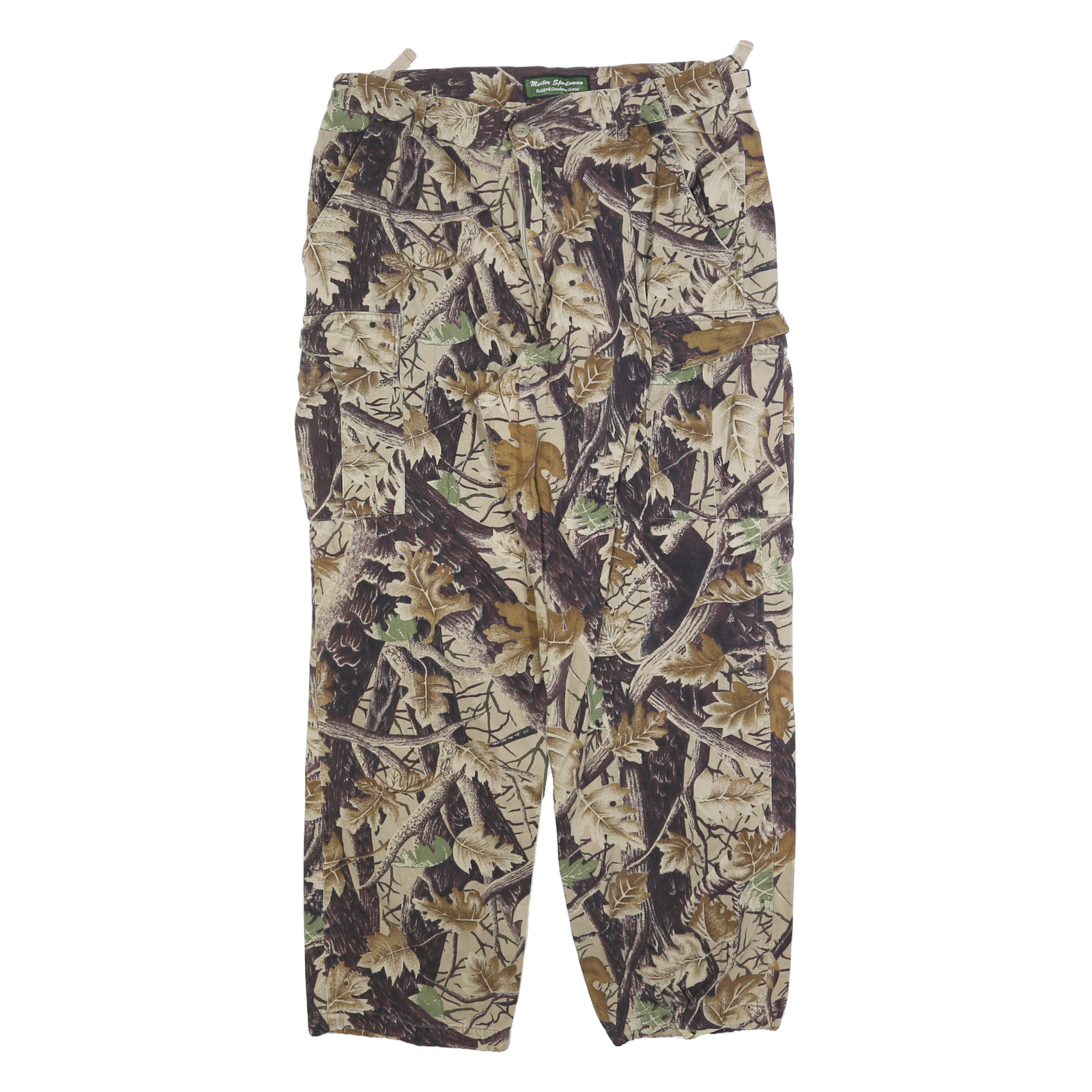 MASTER SPORTSMAN Mens Cotton Blend Beige & Brown Camouflage Regular Cargo Refurbished - N/A refurbished available on Cerqular