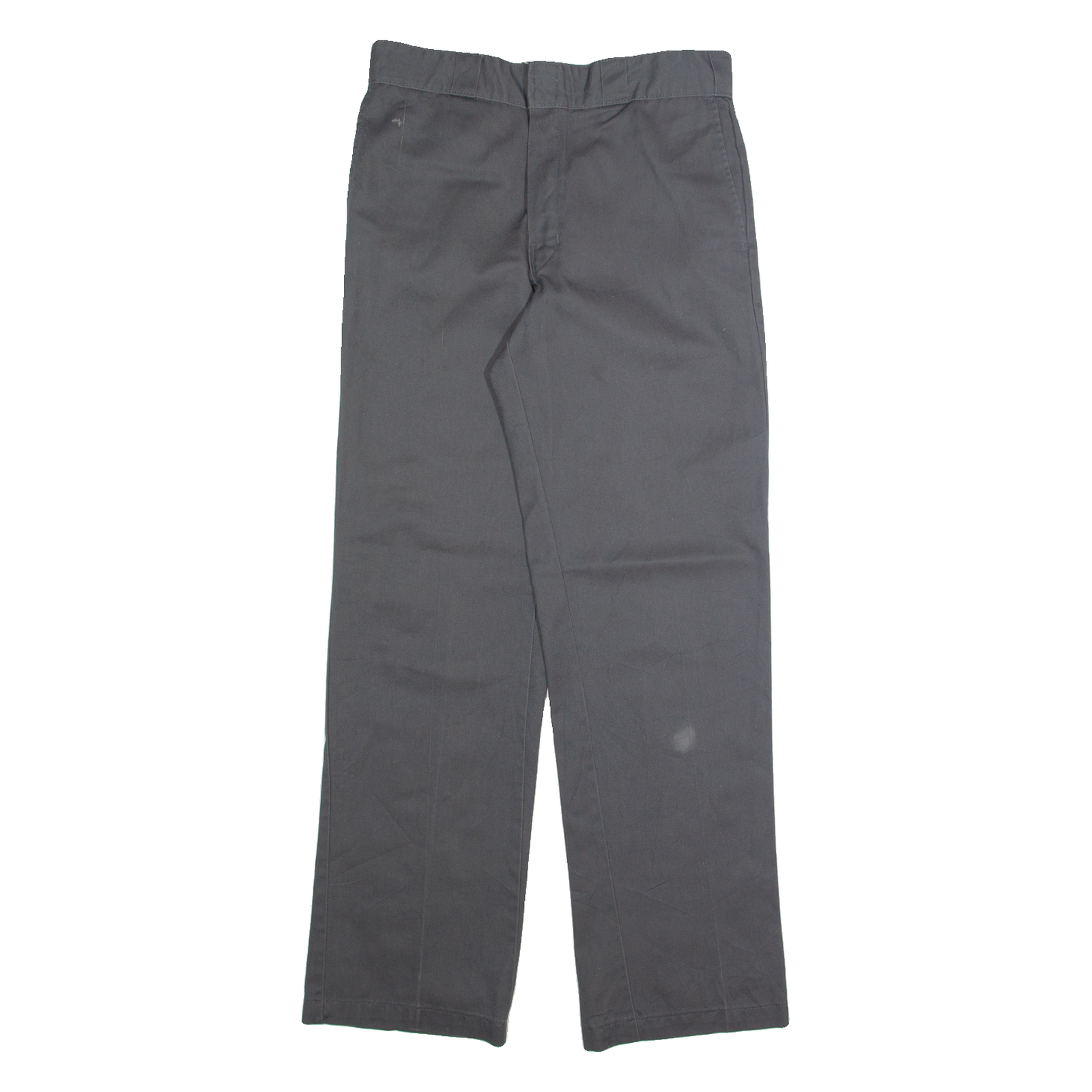 DICKIES Chino Mens Trousers Grey Regular Straight W32 L32 Refurbished - N/A refurbished available on Cerqular