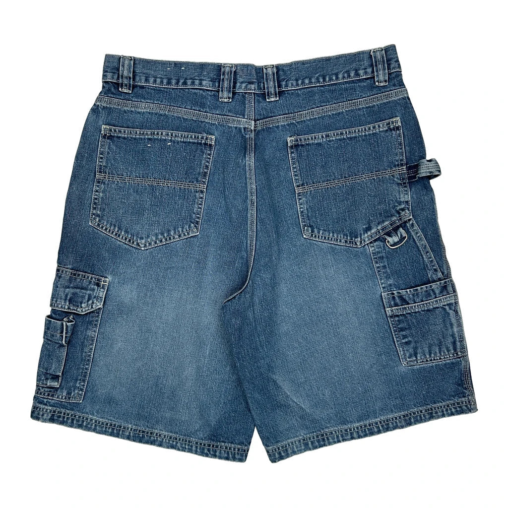 Faded Glory Cargo Carpenter Shorts - 35W 9L Blue Cotton Refurbished - Thrifted (note: this is a term often used to describe second- refurbished available on Cerqular