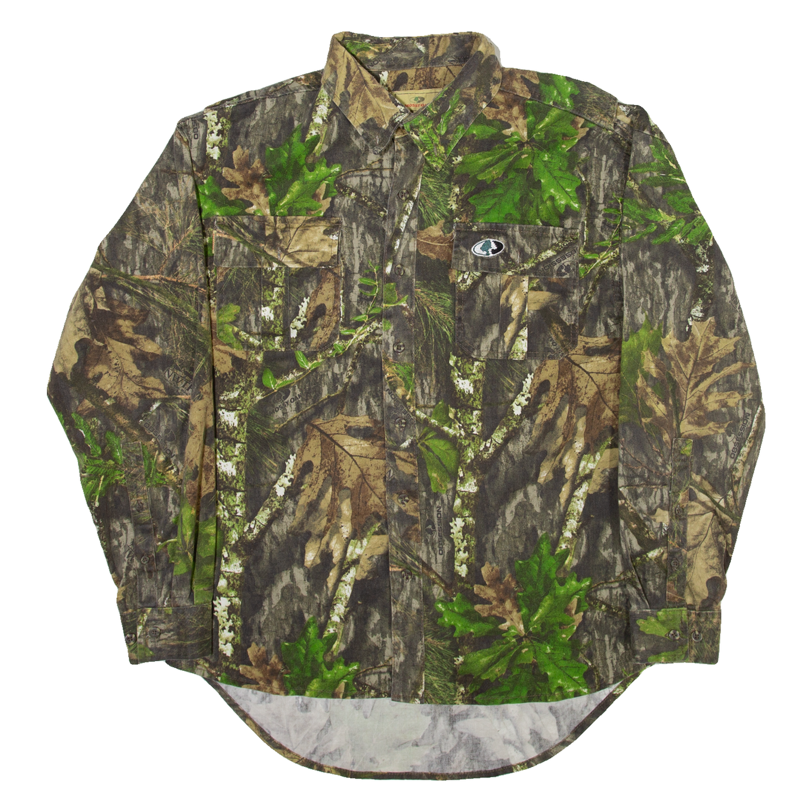 MOSSY OAK Mens Shirt Brown Camouflage Long Sleeve M Refurbished - N/A refurbished available on Cerqular
