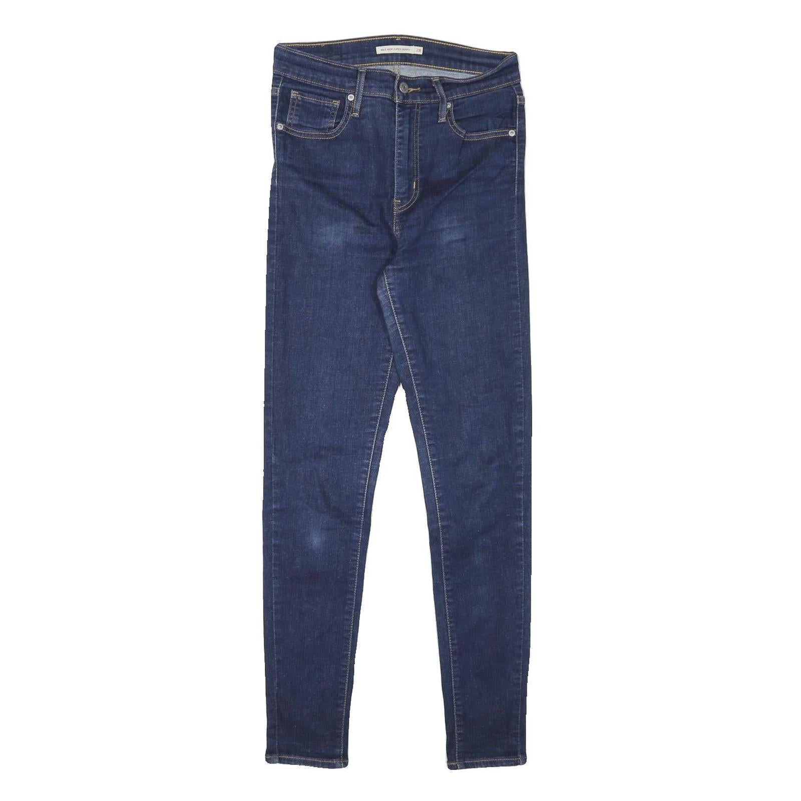 LEVI'S Womens Jeans Blue Slim Skinny Denim Medium W26 L28 Stretch Zip Refurbished - N/A refurbished available on Cerqular