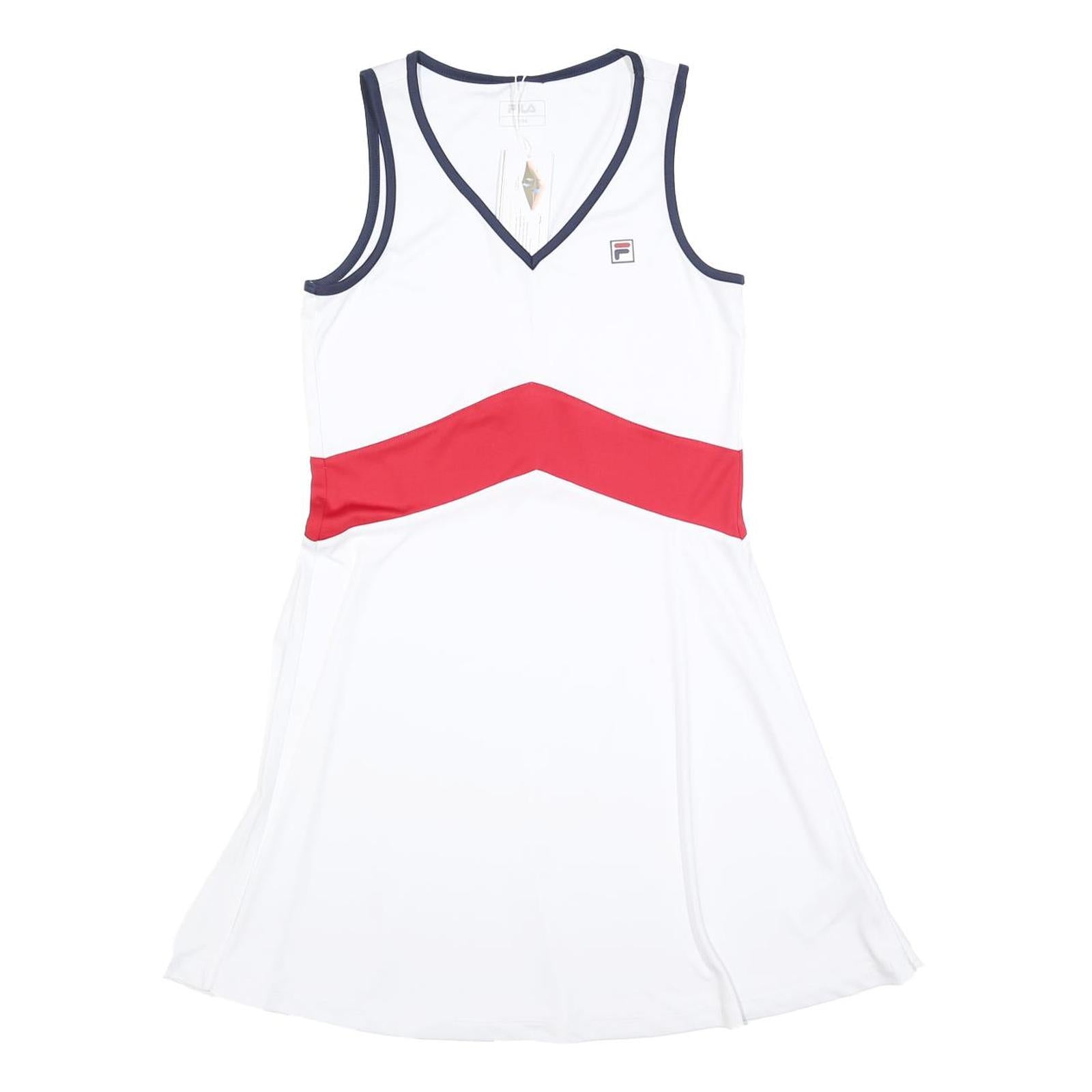 Buy FILA Womens White & Red Sports Dress Polyester Sleeveless V-Neck S Athletic Refurbished - $37.69 FILA Womens White & Red Sports Dress Polyester Sleeveless V-Neck S Athletic Refurbished - N/A refurbished available on Cerqular