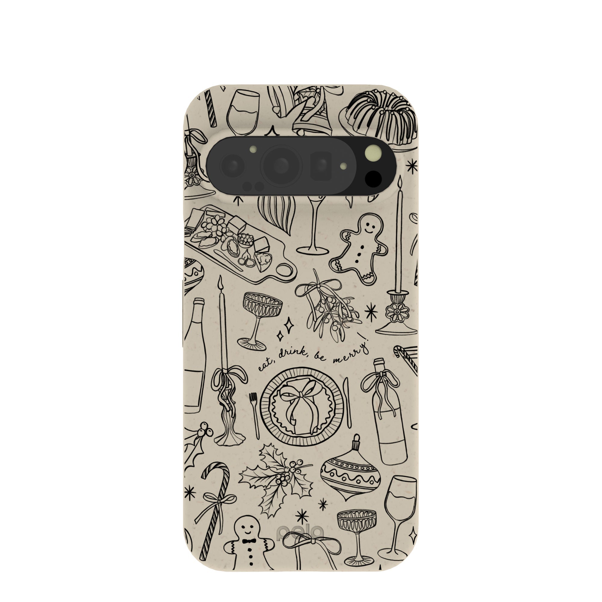 London Fog Holiday Dinner Party Google Pixel 9/9 Pro Case Refurbished - Pela Case refurbished available on Cerqular