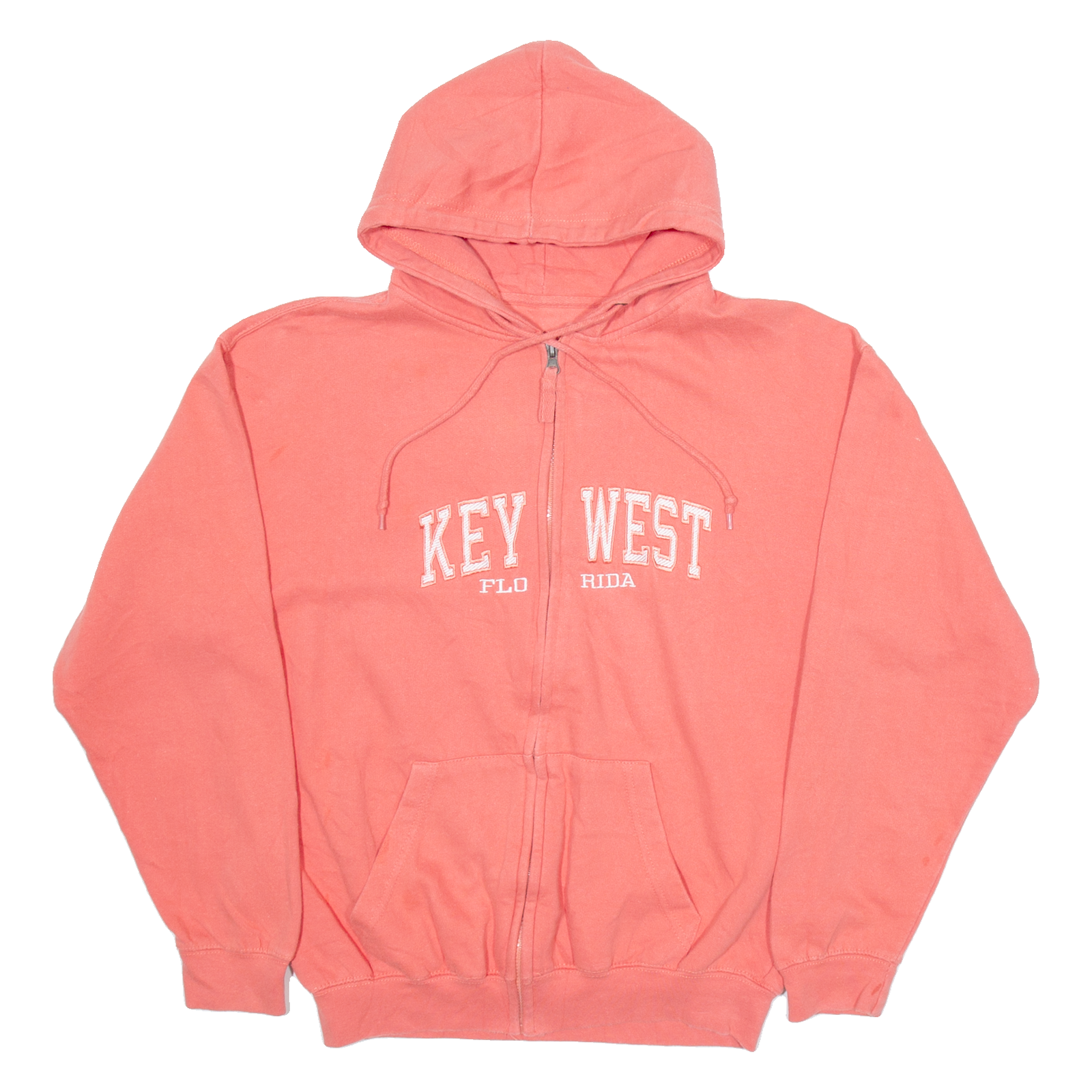 PACIFIC & COMPANY Key West Florida Womens Pink Hoodie Full Zip USA M Refurbished - N/A refurbished available on Cerqular