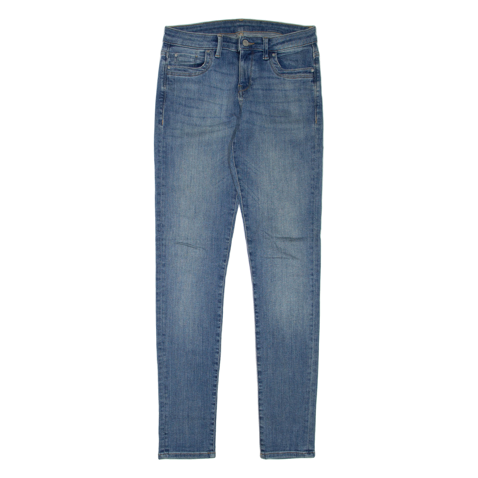 ESPRIT Womens Jeans Blue Regular Skinny Stone Wash W28 L33 Refurbished - N/A refurbished available on Cerqular