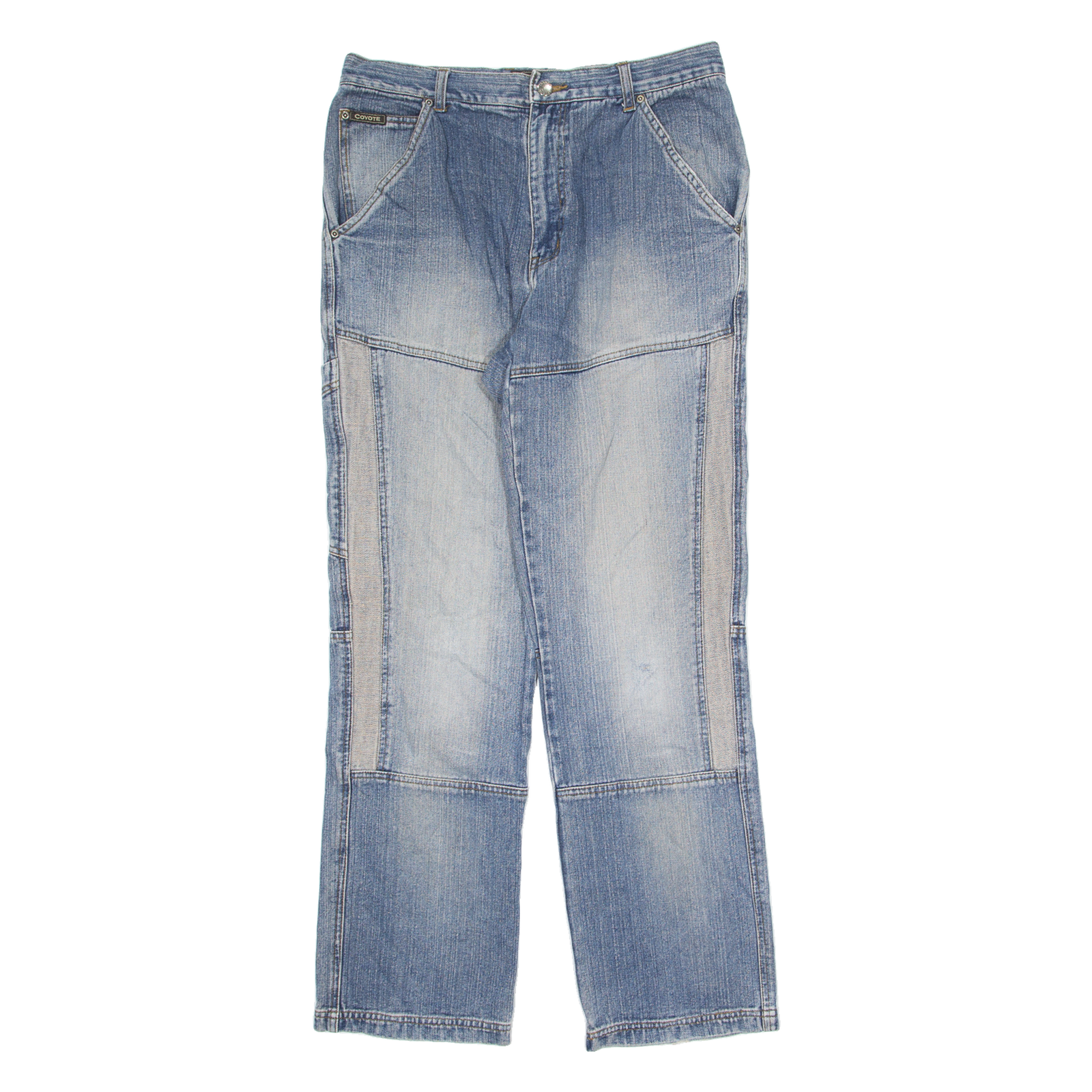 COYOTE Mens Jeans Blue Regular Straight Stone Wash W32 L32 Refurbished - N/A refurbished available on Cerqular