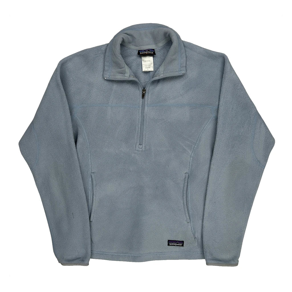 Synchilla Patagonia Fleece - Large Blue Polyester Refurbished - Thrifted (note: this is a term often used to describe second- refurbished available on Cerqular