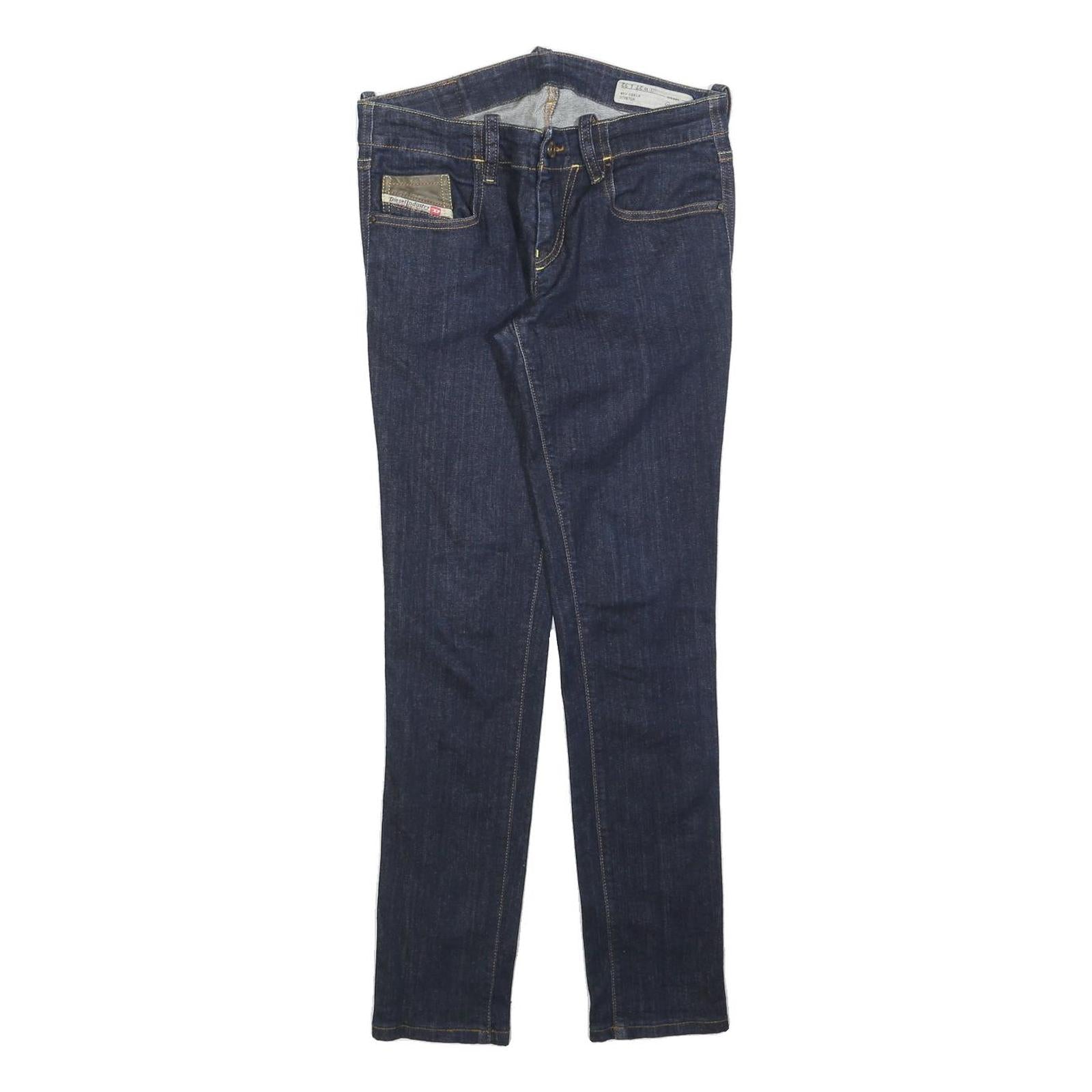 DIESEL Womens Blue Slim Skinny Denim Raw Jeans W27 L28 Classic Zip Cotton Blend Refurbished - N/A refurbished available on Cerqular